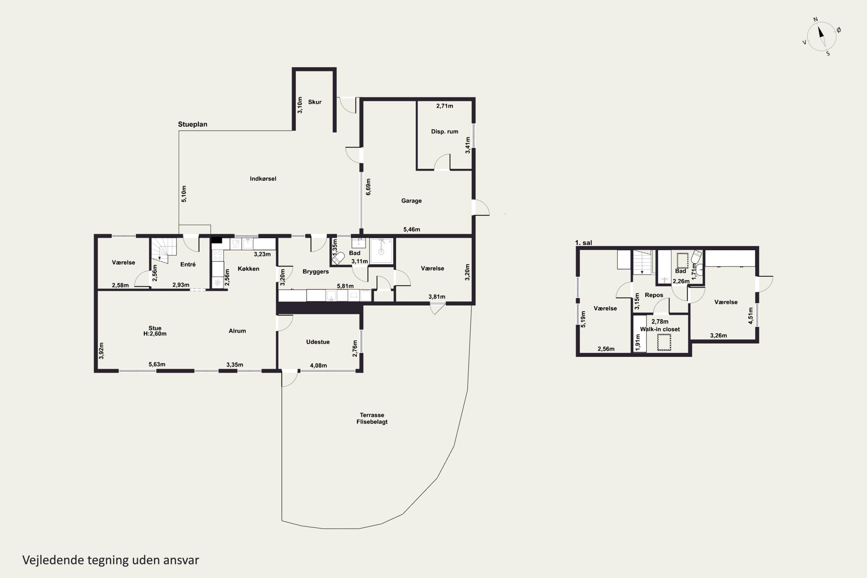 Plantegninger billede af Birkevej 1, Ubby, 4490 Jerslev Sjælland