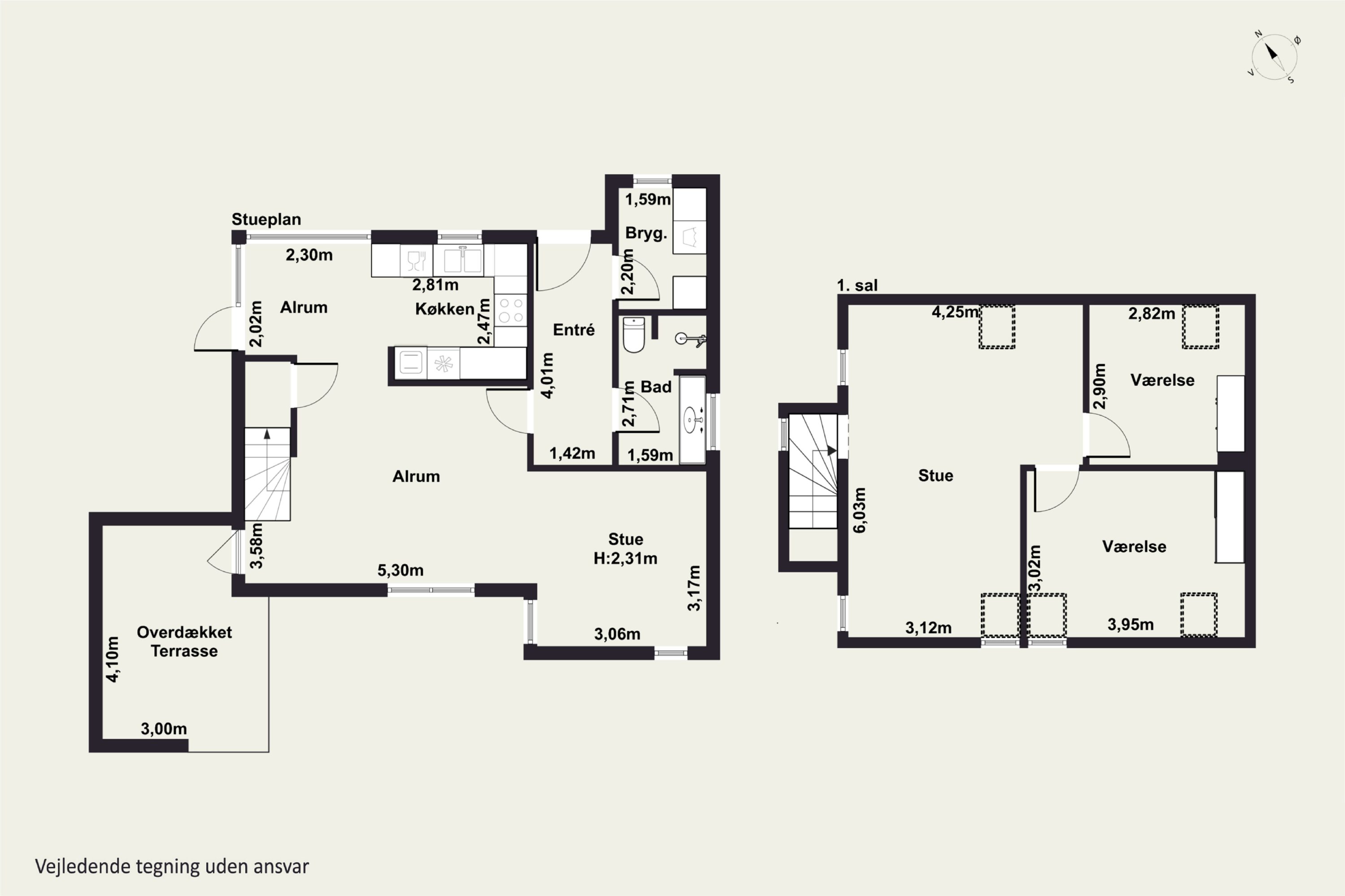 Plantegninger billede af Møllegårdsvej 51B, 8600 Silkeborg
