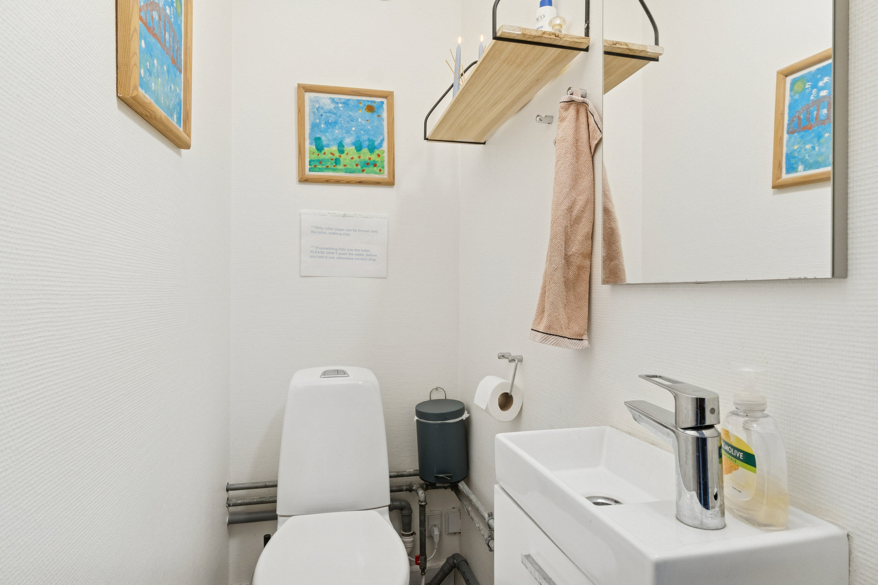 Fremhævet badeværelse billede i fuldskærmstilstand. Billede af Bregentvedvej 53, 4690 Haslev