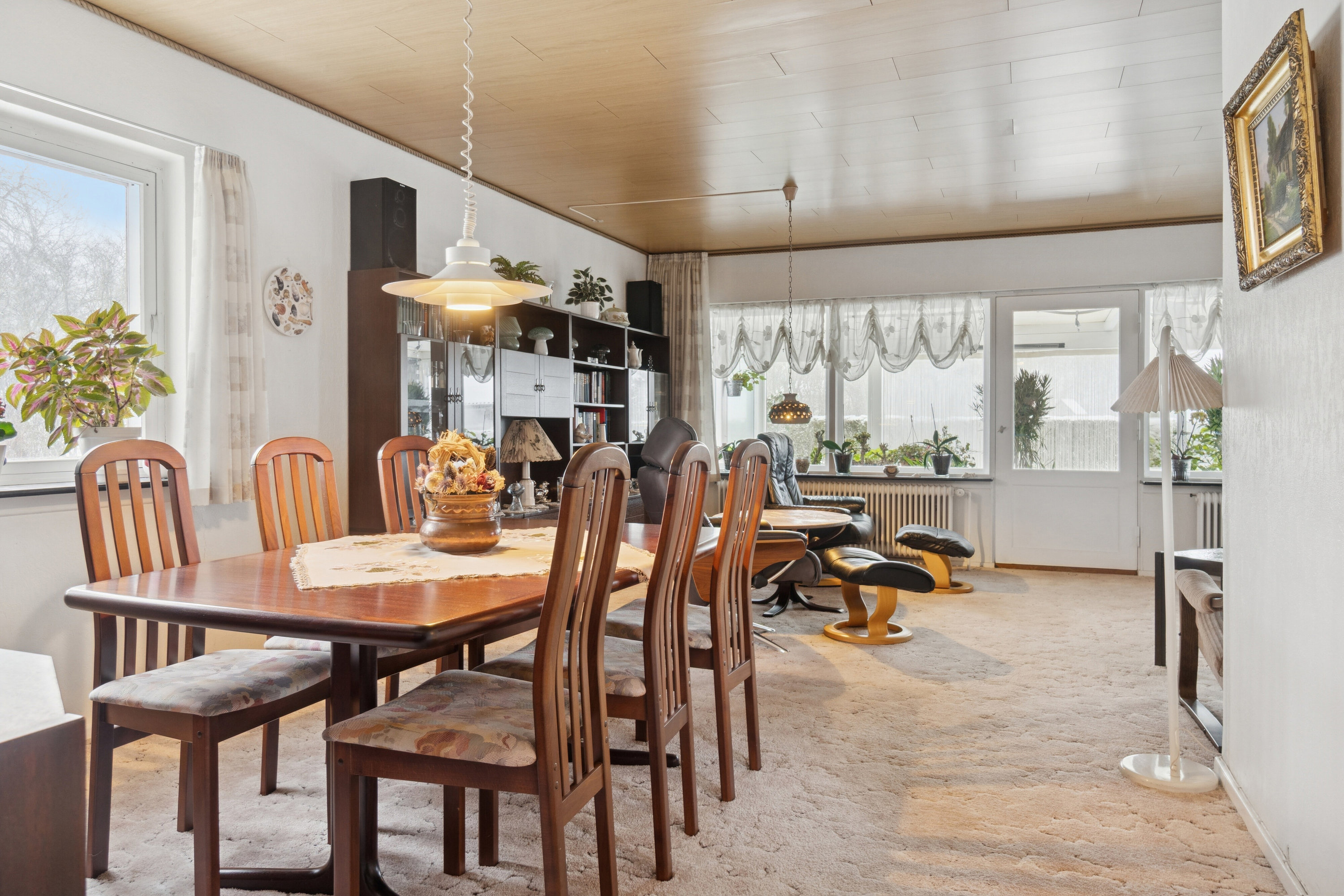 Fremhævet spisestue billede i fuldskærmstilstand. Billede af Holmevej 23, Næstelsø, 4700 Næstved