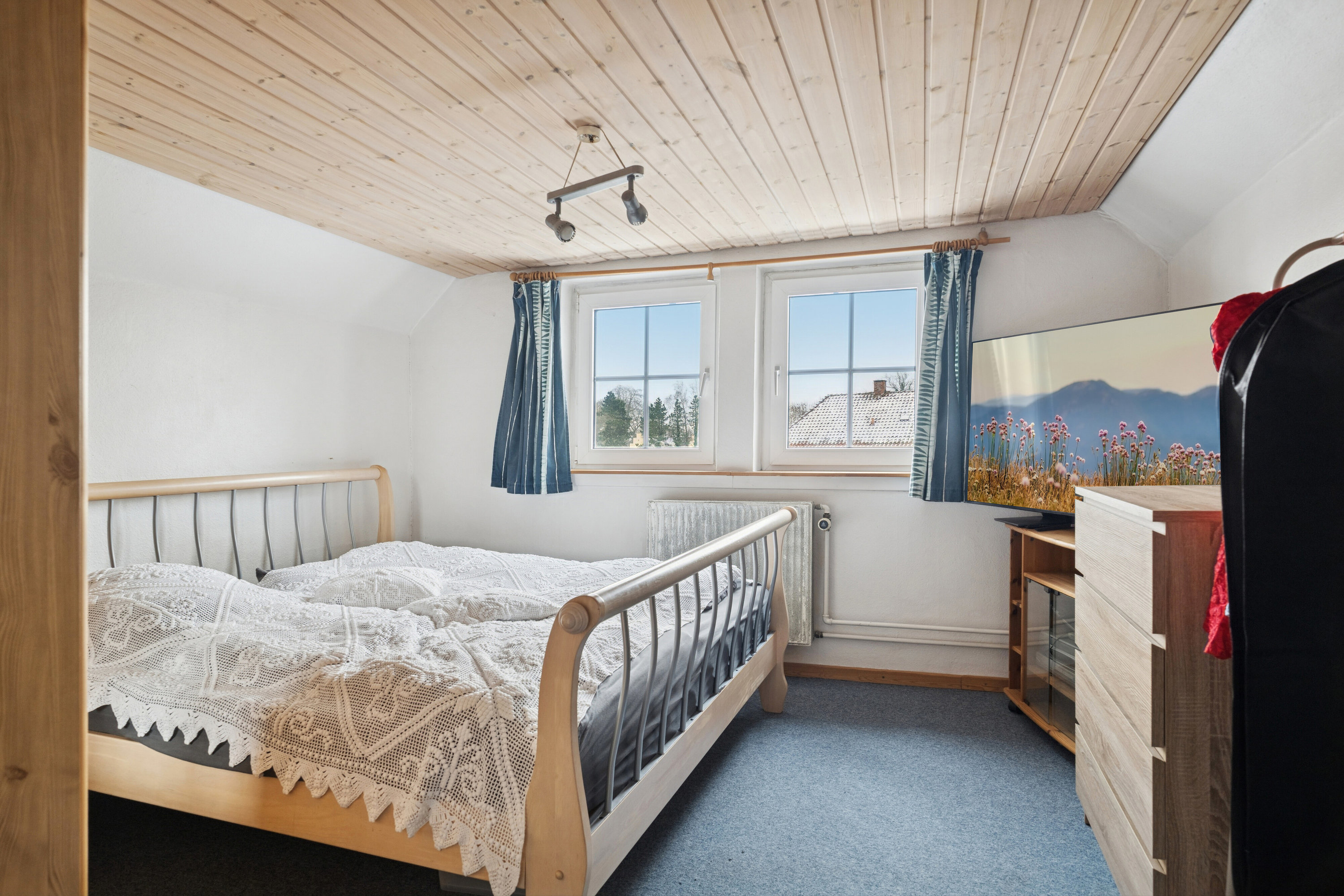 Fremhævet soveværelse billede i fuldskærmstilstand. Billede af Gl Præstøvej 33, 4735 Mern