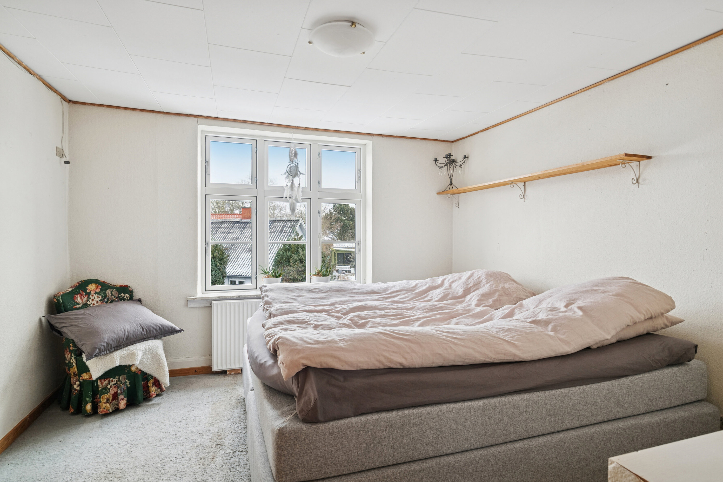 Fremhævet soveværelse billede i fuldskærmstilstand. Billede af Gl Præstøvej 33, 4735 Mern