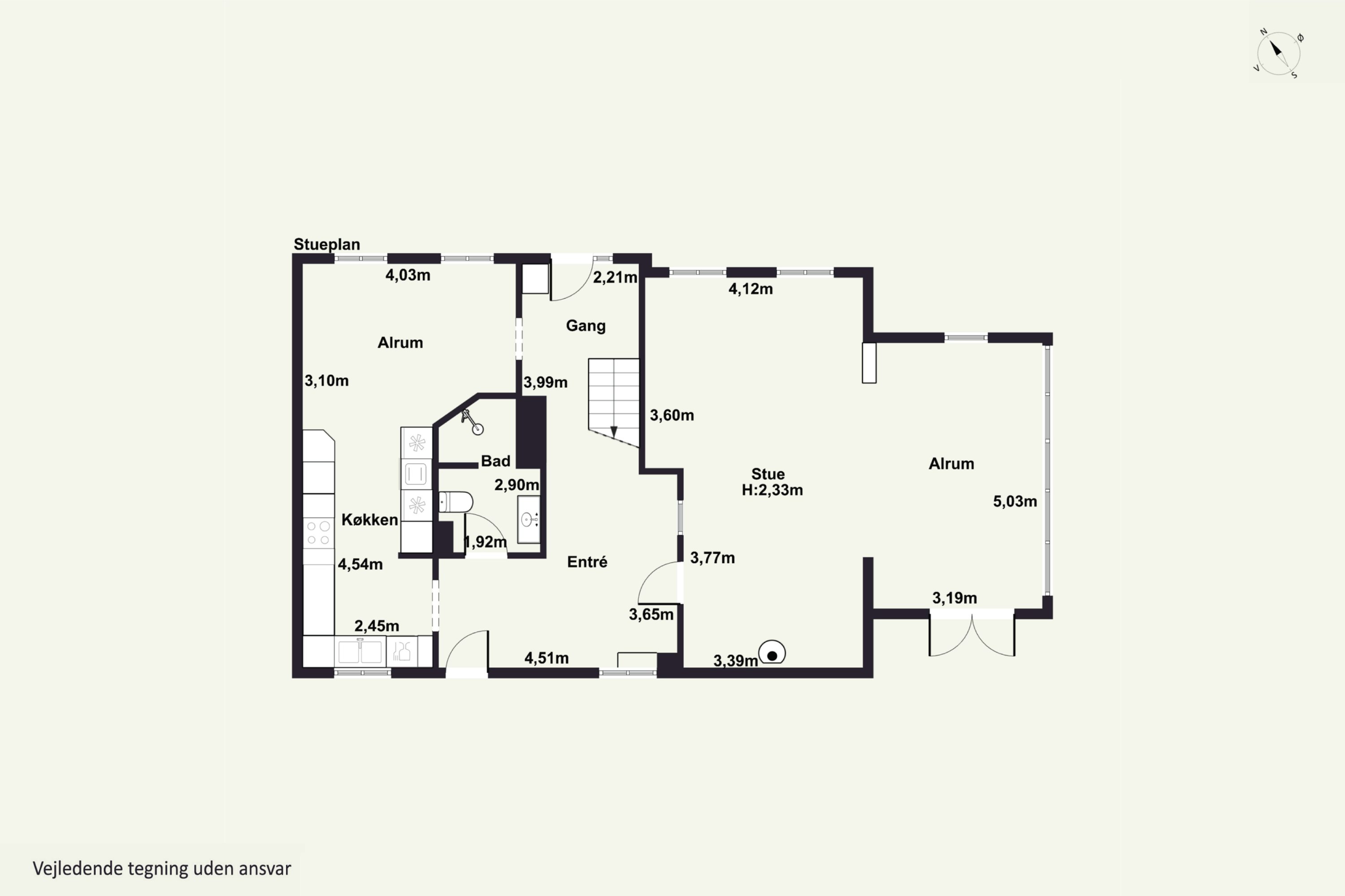 Plantegninger billede af Gl Præstøvej 33, 4735 Mern