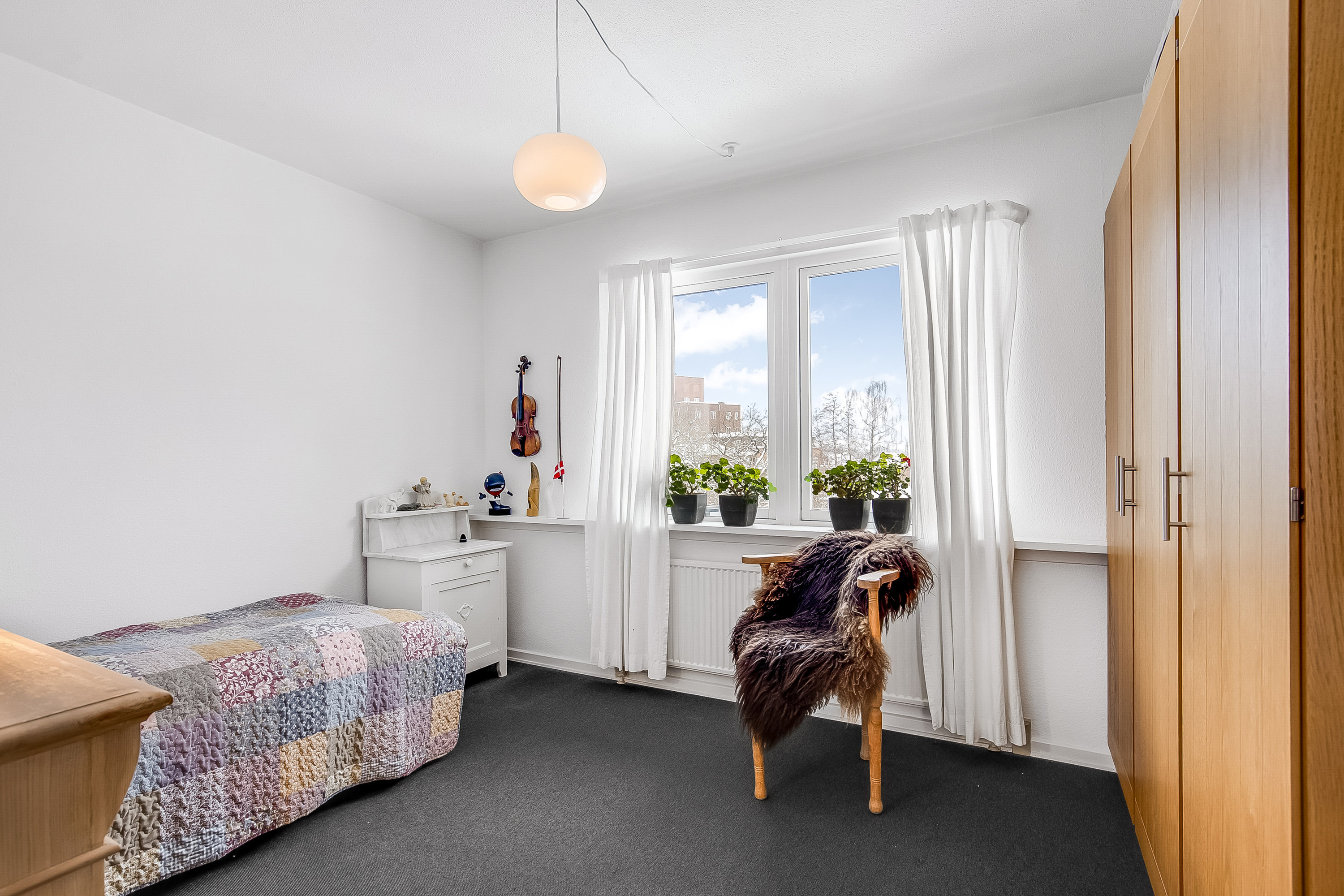 Fremhævet soveværelse billede i fuldskærmstilstand. Billede af Egely Alle 1, 2. tv., Møholm, 7100 Vejle