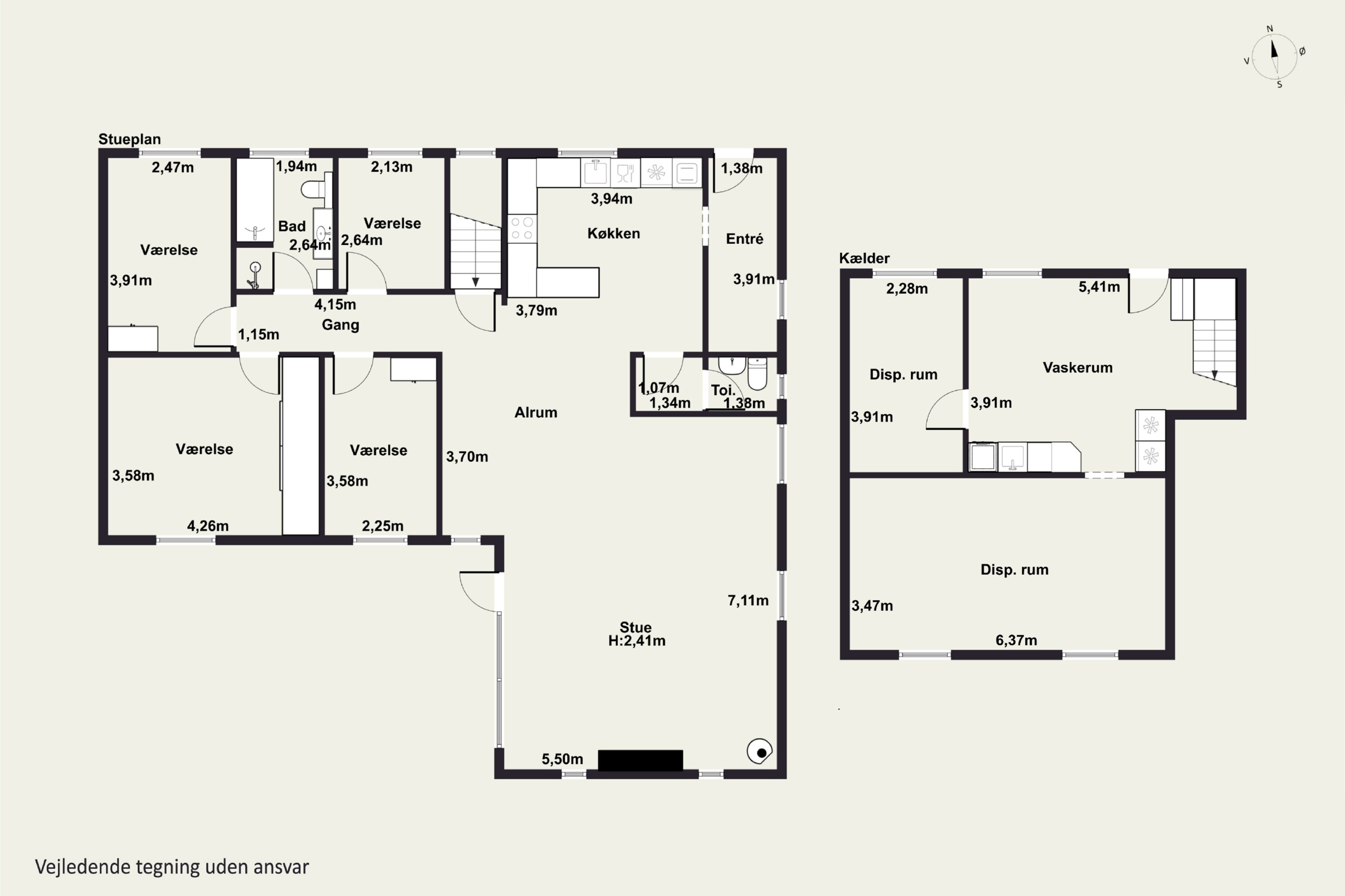 Plantegninger billede af Hyldevangen 5, 8620 Kjellerup
