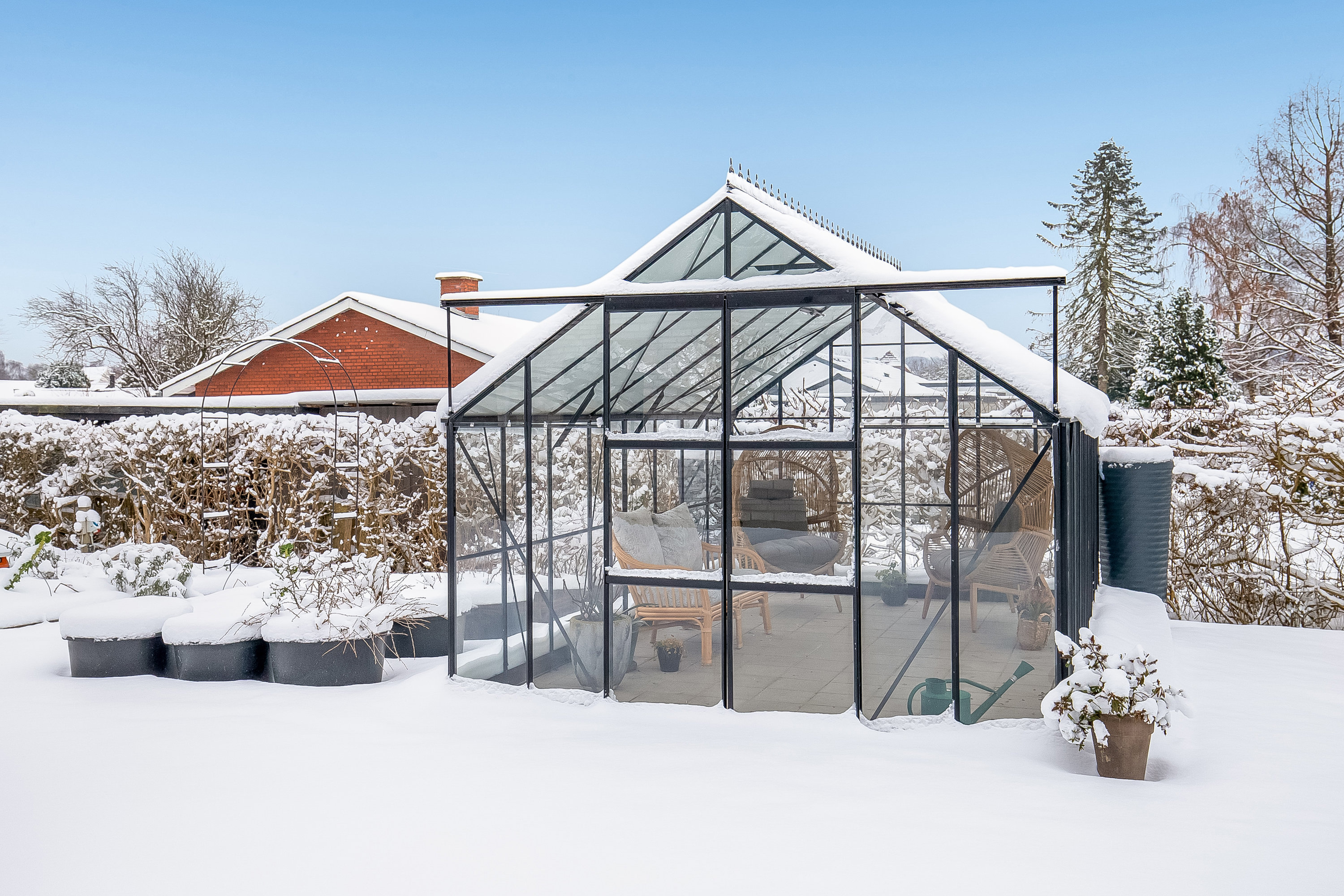 Fremhævet drivhus billede i fuldskærmstilstand. Billede af Niels Pedersens Vej 5, Trædballe, 7100 Vejle