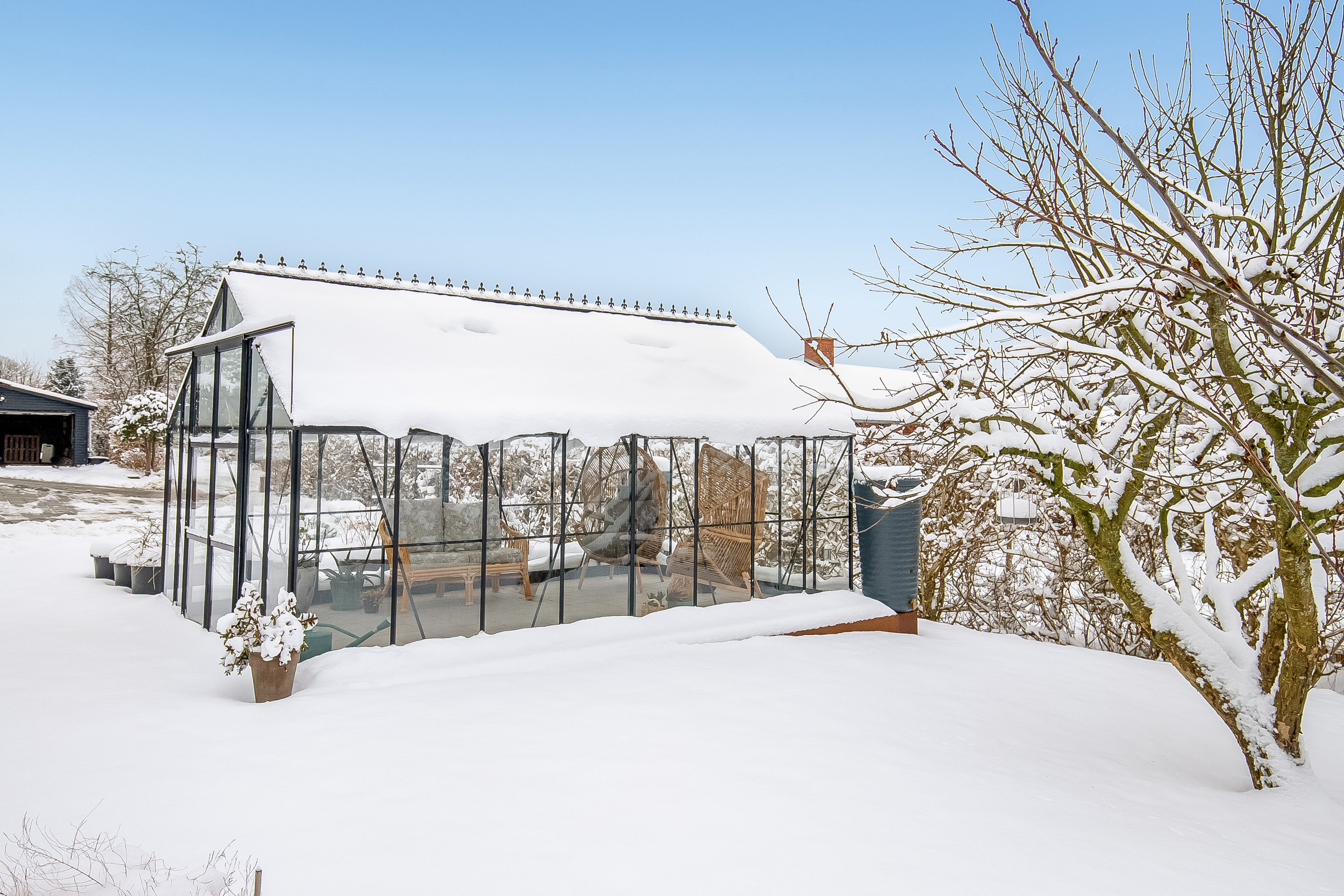 Fremhævet drivhus billede i fuldskærmstilstand. Billede af Niels Pedersens Vej 5, Trædballe, 7100 Vejle