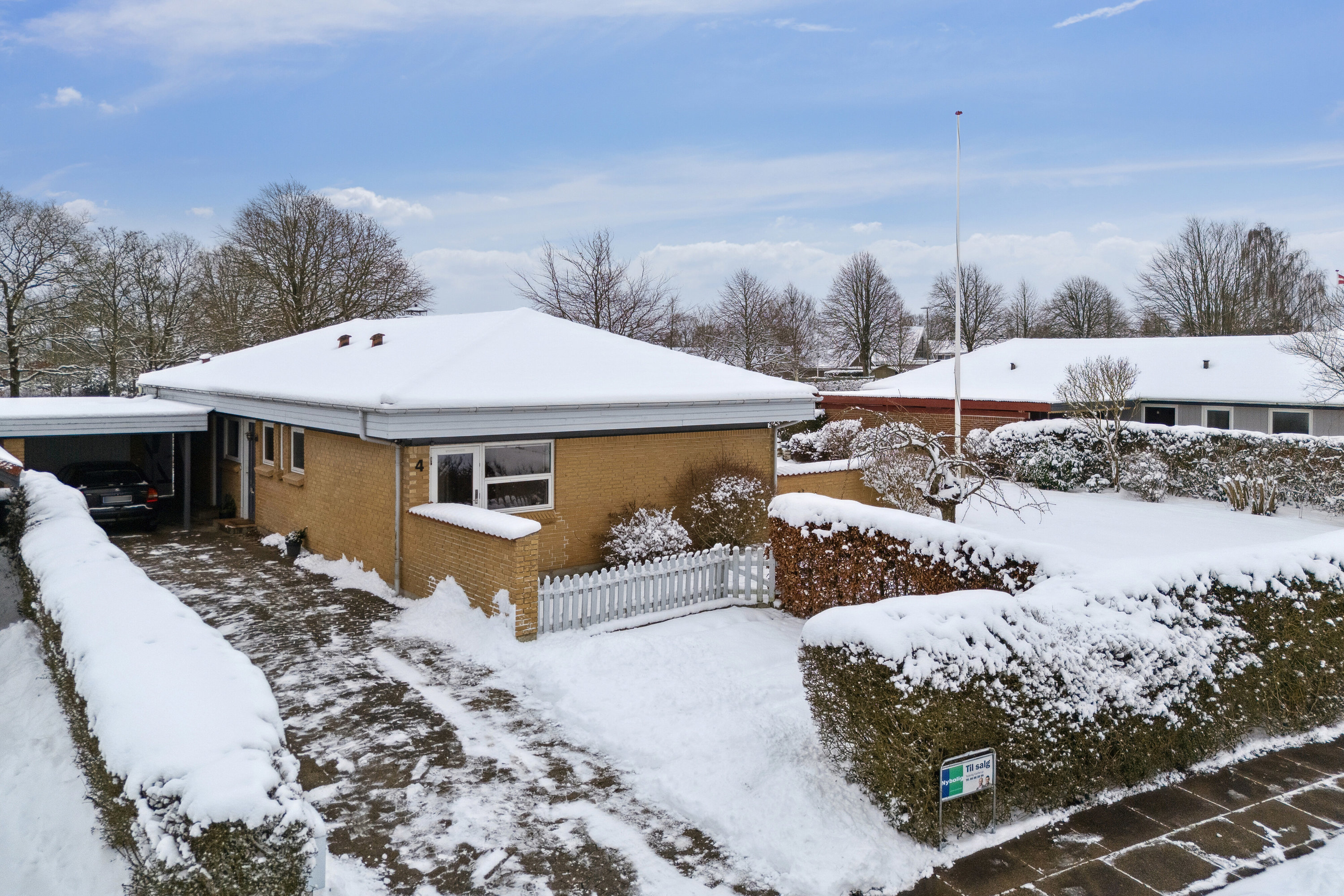 Miniaturebillede 1: luftfoto. Billede af Skovfyrren 4, 8620 Kjellerup