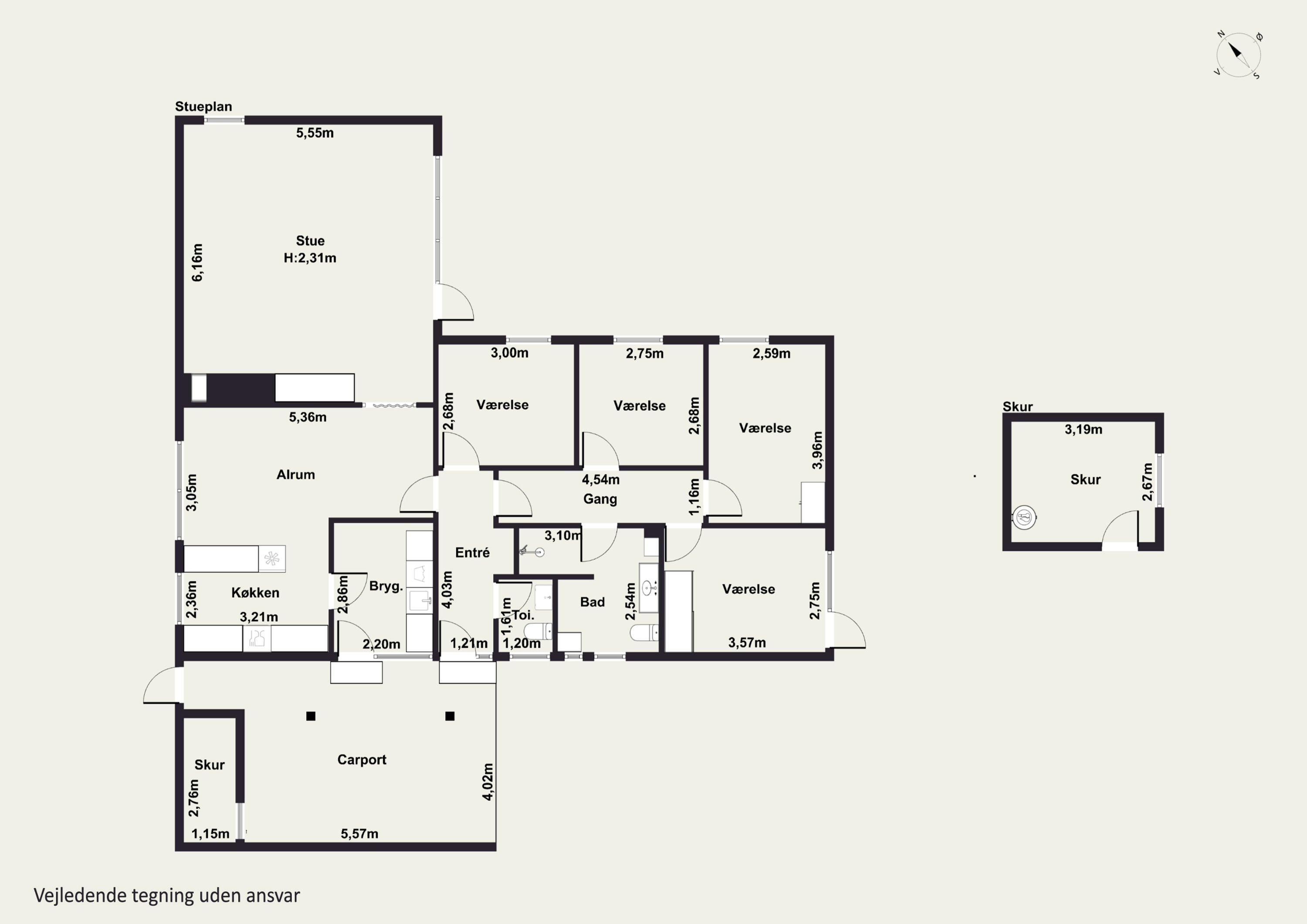 Plantegninger billede af Skovfyrren 4, 8620 Kjellerup