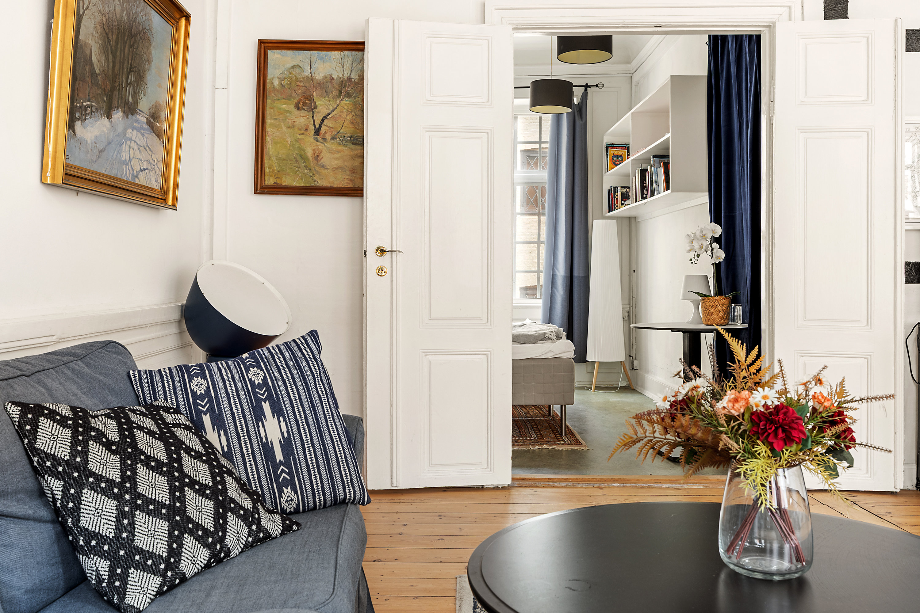 Fremhævet stue billede i fuldskærmstilstand. Billede af Kompagnistræde 14B, 1., 1208 København K