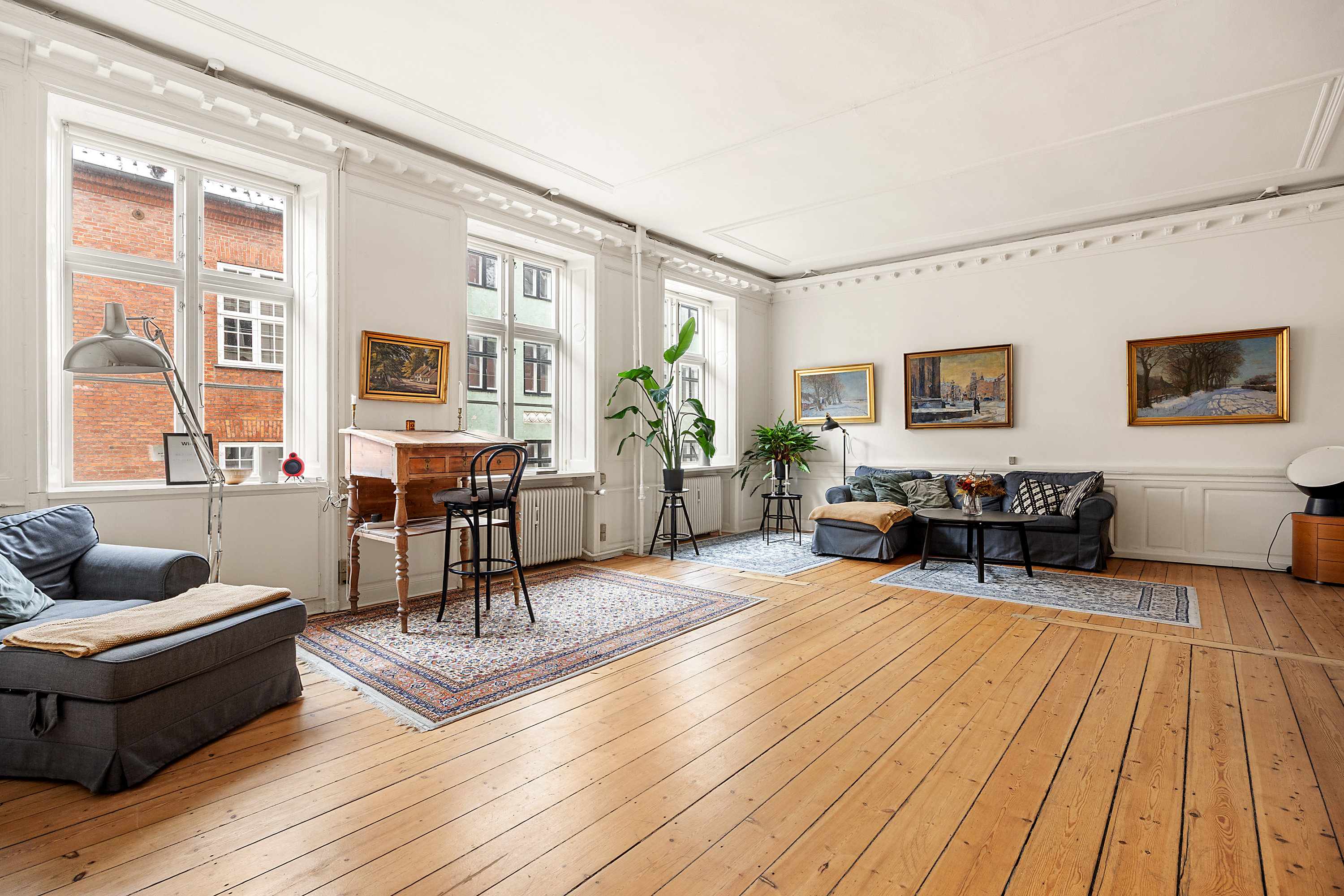 Fremhævet stue billede i fuldskærmstilstand. Billede af Kompagnistræde 14B, 1., 1208 København K