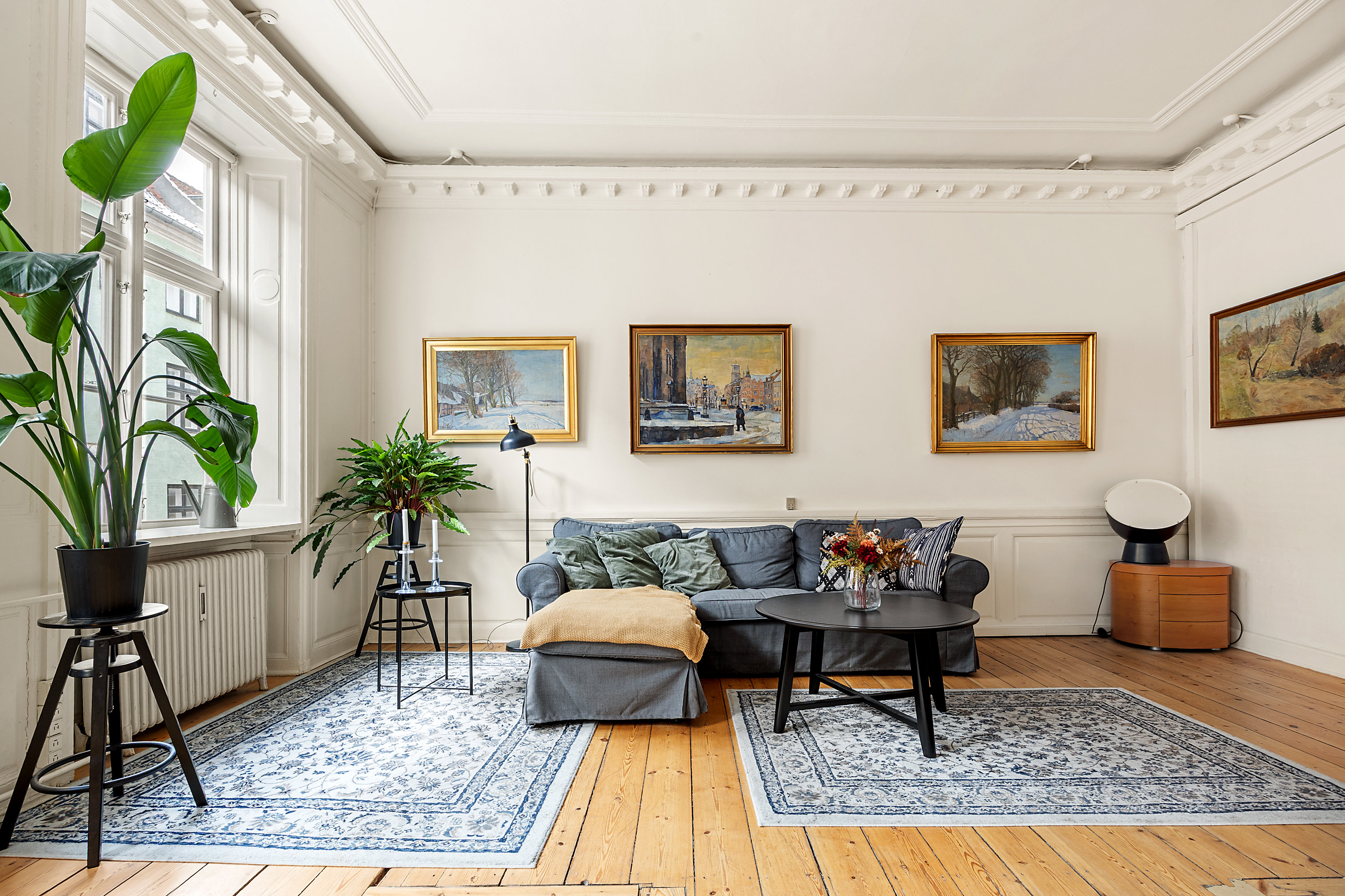 Fremhævet stue billede i fuldskærmstilstand. Billede af Kompagnistræde 14B, 1., 1208 København K