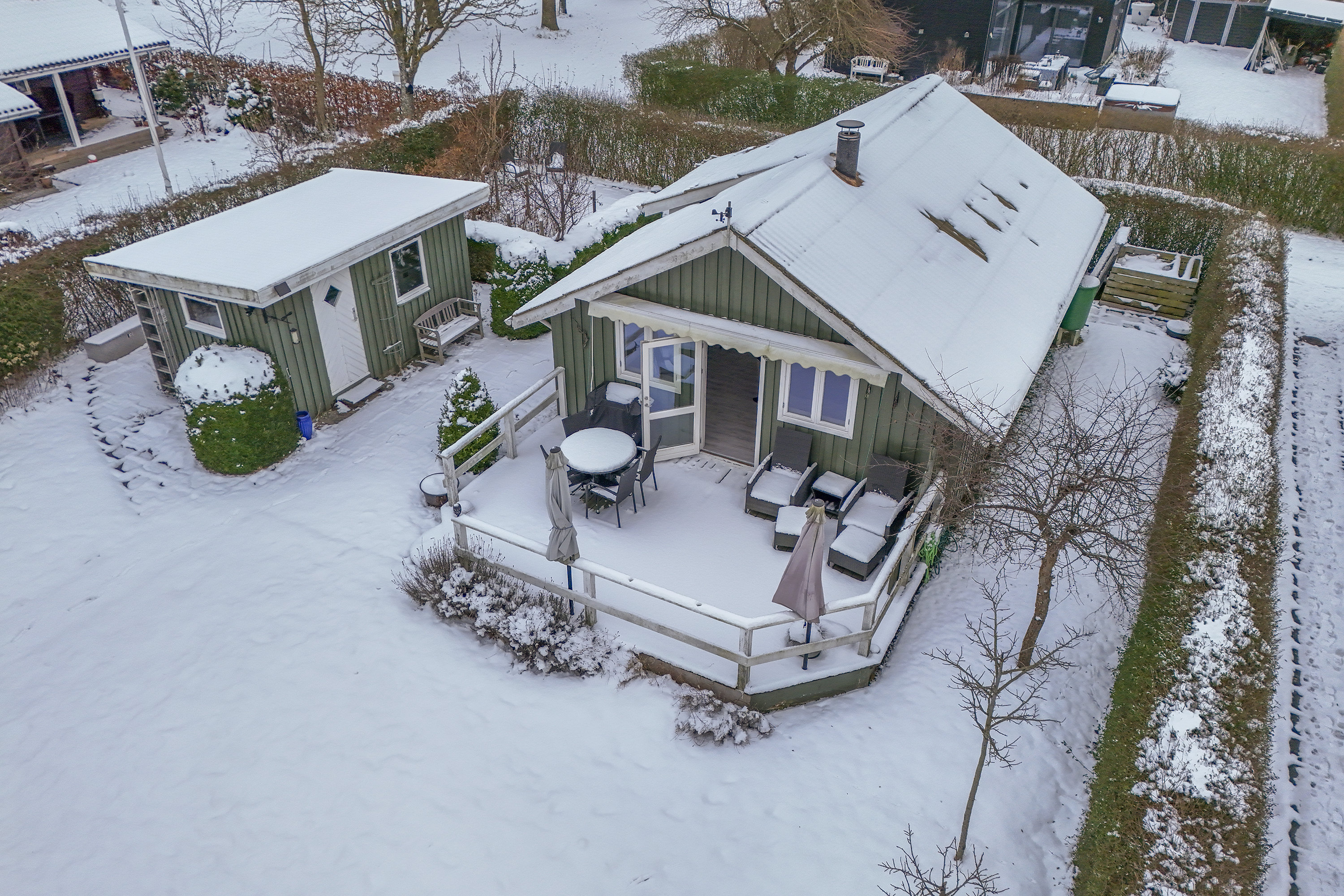 Fremhævet set fra oven billede i fuldskærmstilstand. Billede af Asynjevej 40, 2740 Skovlunde