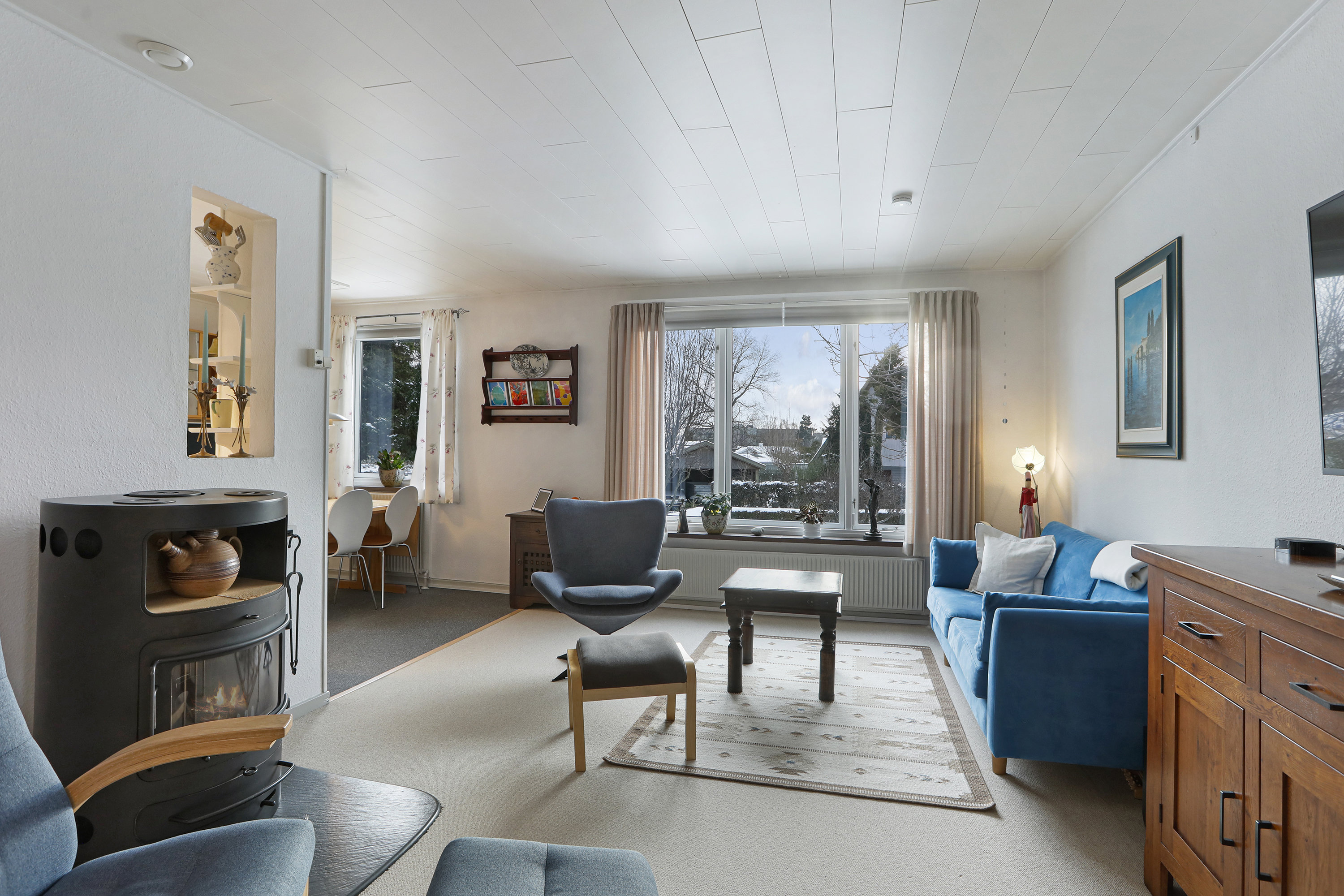 Fremhævet stue billede i fuldskærmstilstand. Billede af Marievej 24, 2740 Skovlunde