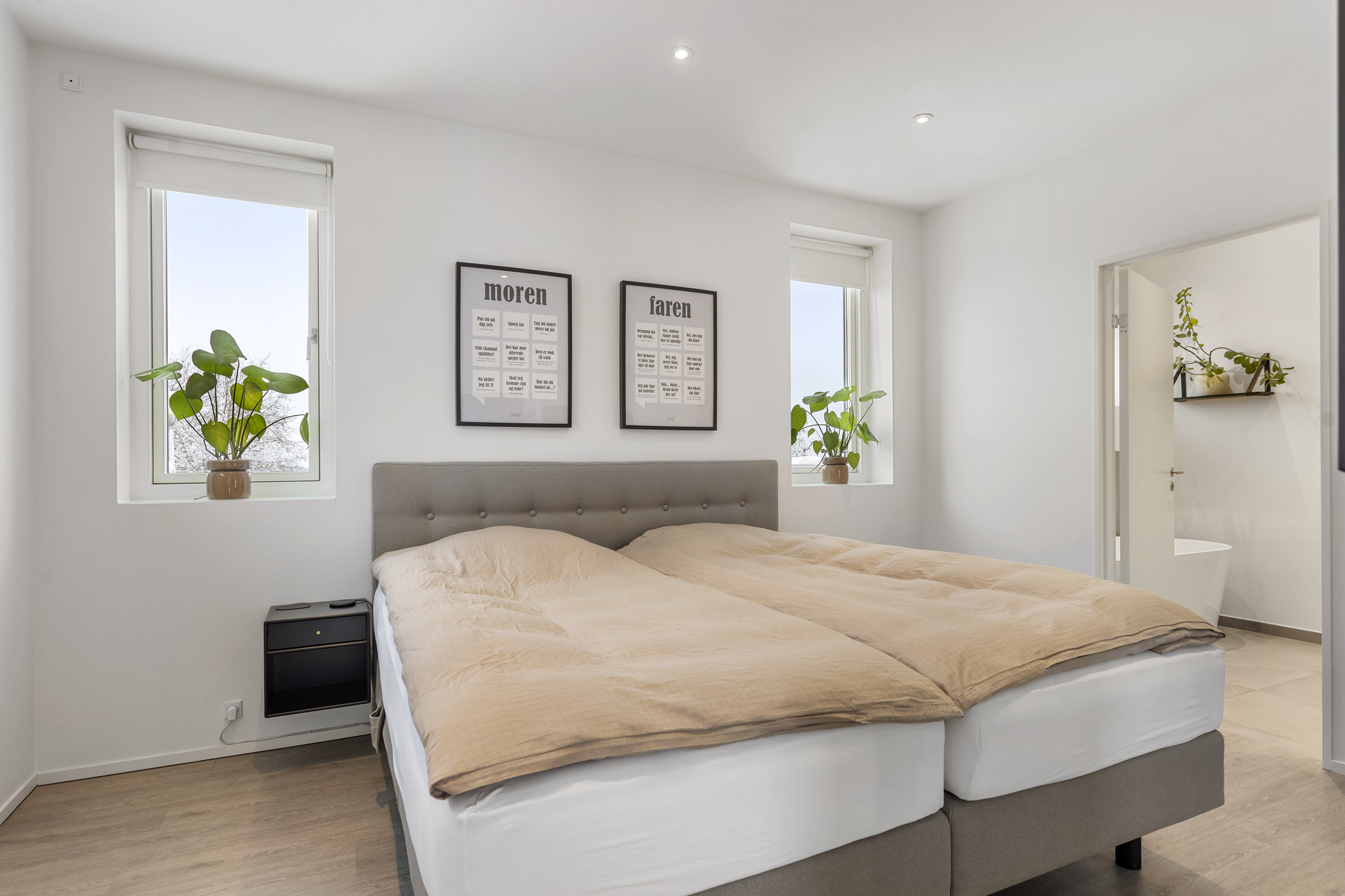 Fremhævet soveværelse billede i fuldskærmstilstand. Billede af Vesteråsene 24, 9900 Frederikshavn