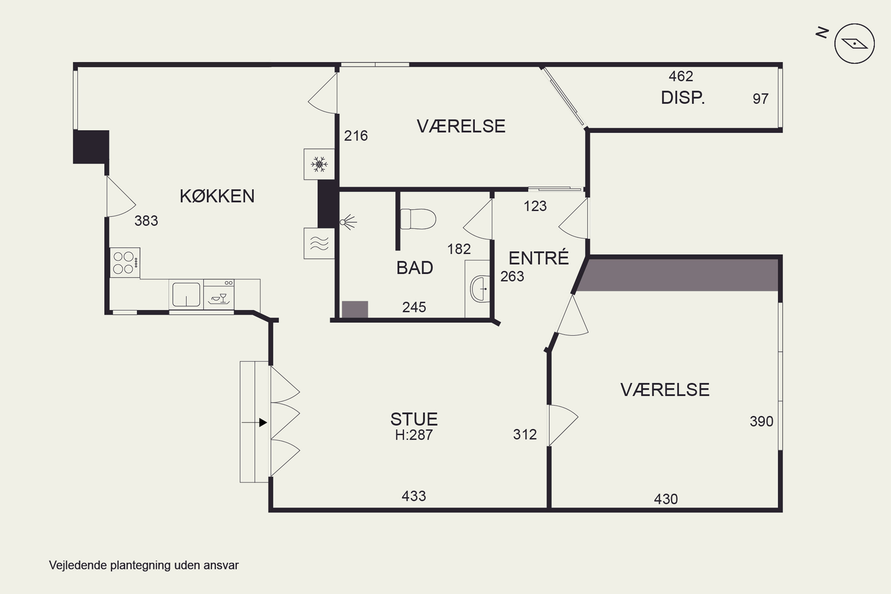 Plantegninger billede af Broagergade 4, st.., 1672 København V