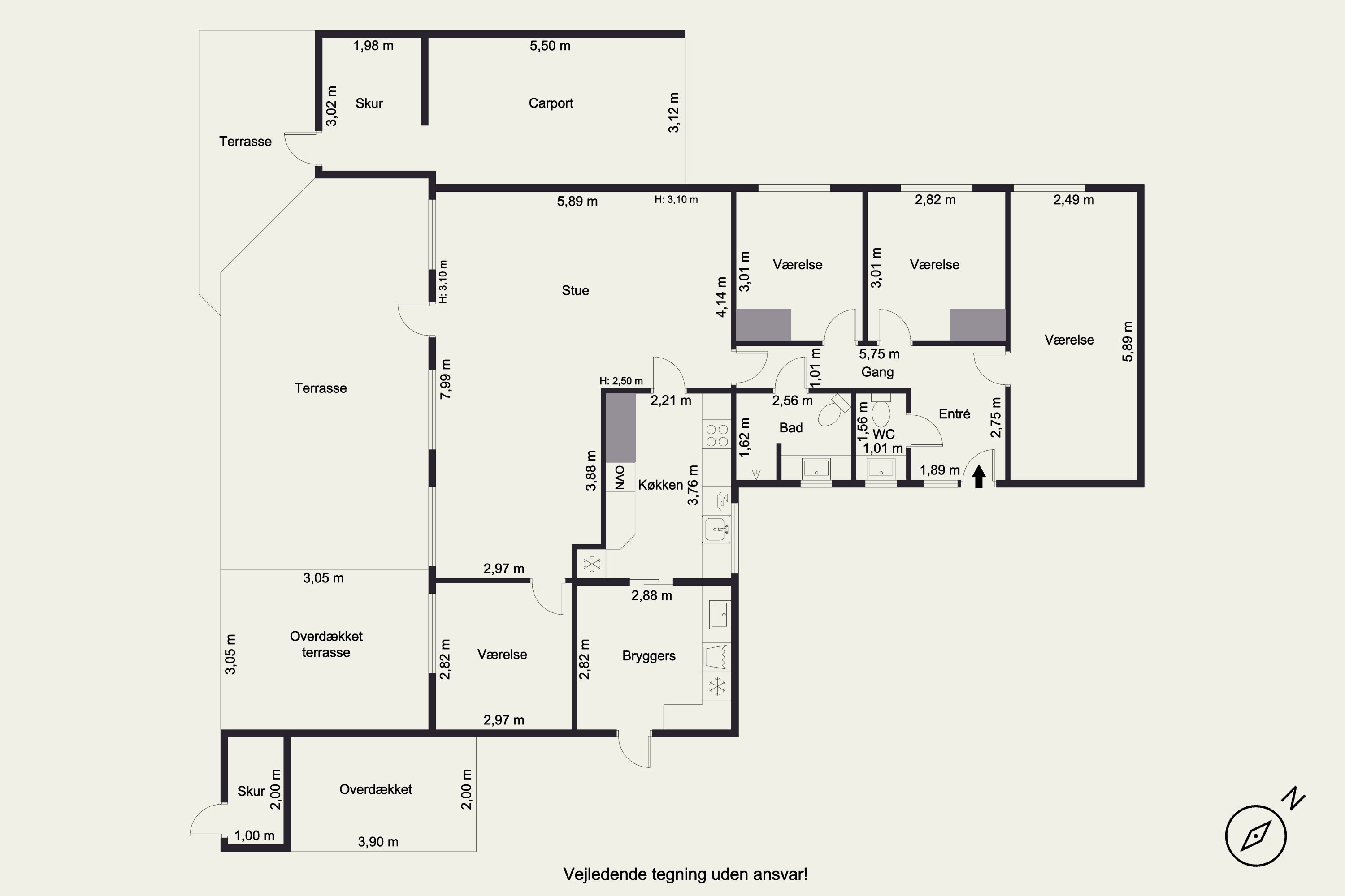 Plantegninger billede af Hjortespringet 1, 3400 Hillerød