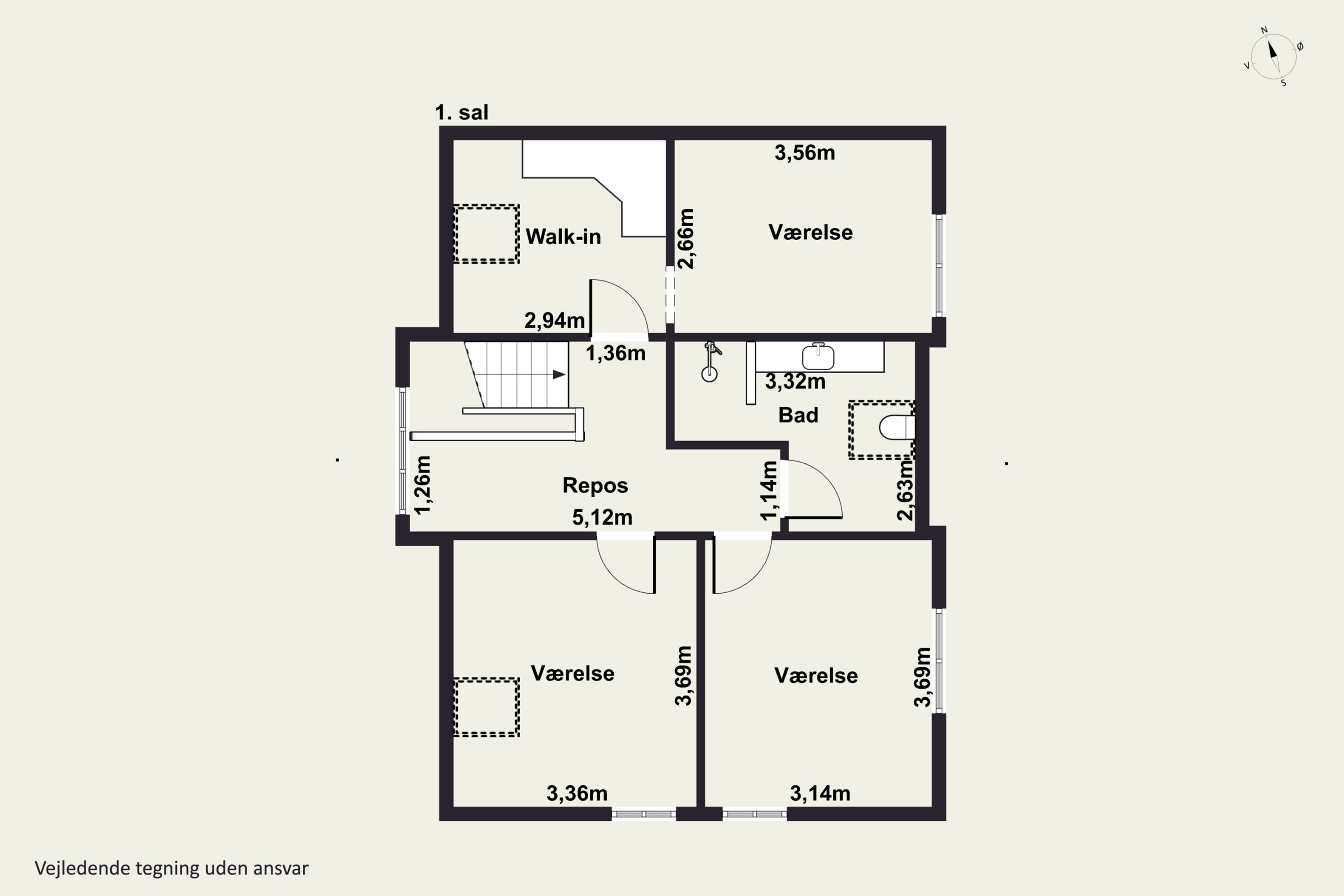 Plantegninger billede af Lars Dyrskjøts Vej 25, 9800 Hjørring