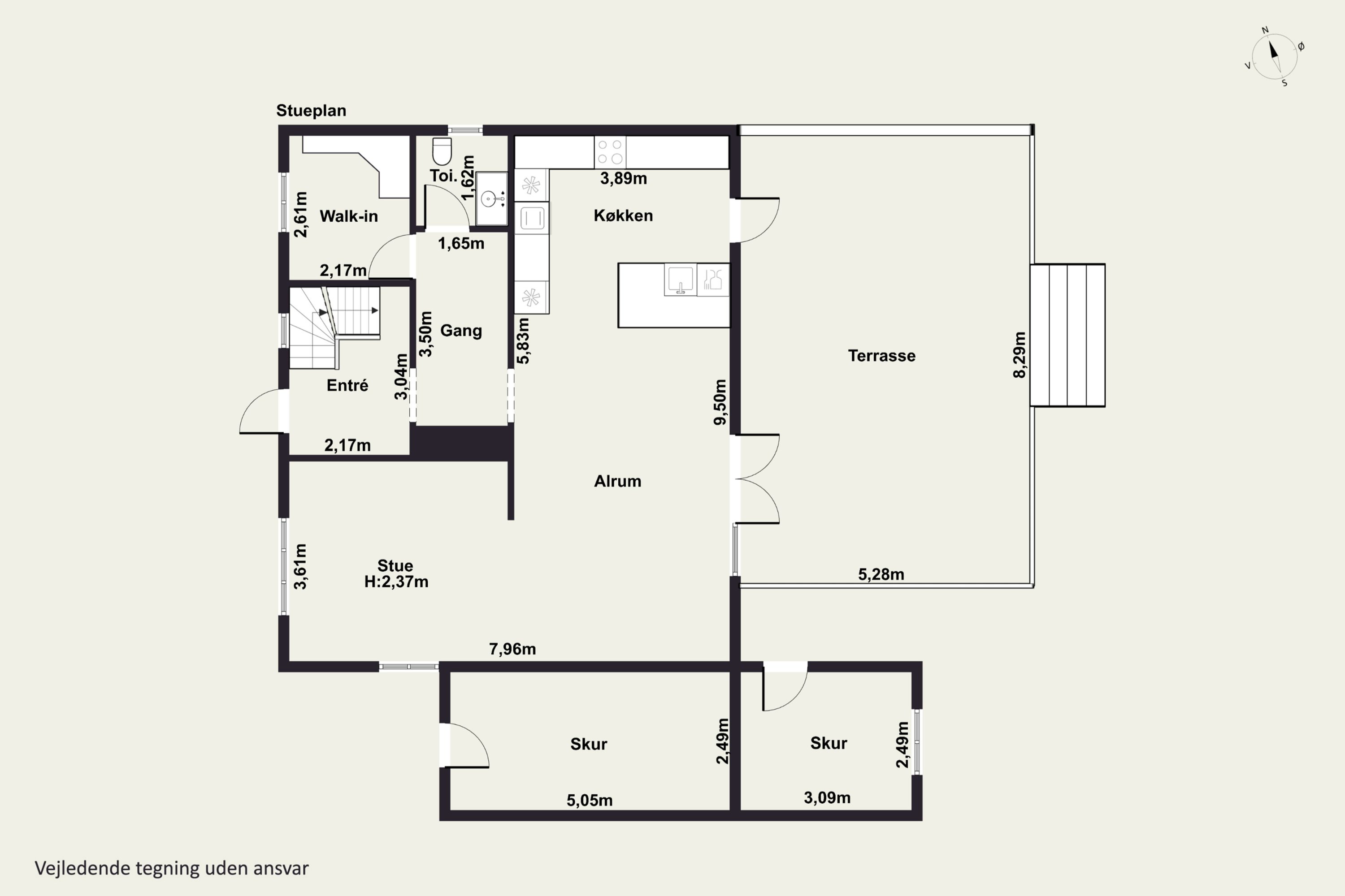 Plantegninger billede af Lars Dyrskjøts Vej 25, 9800 Hjørring