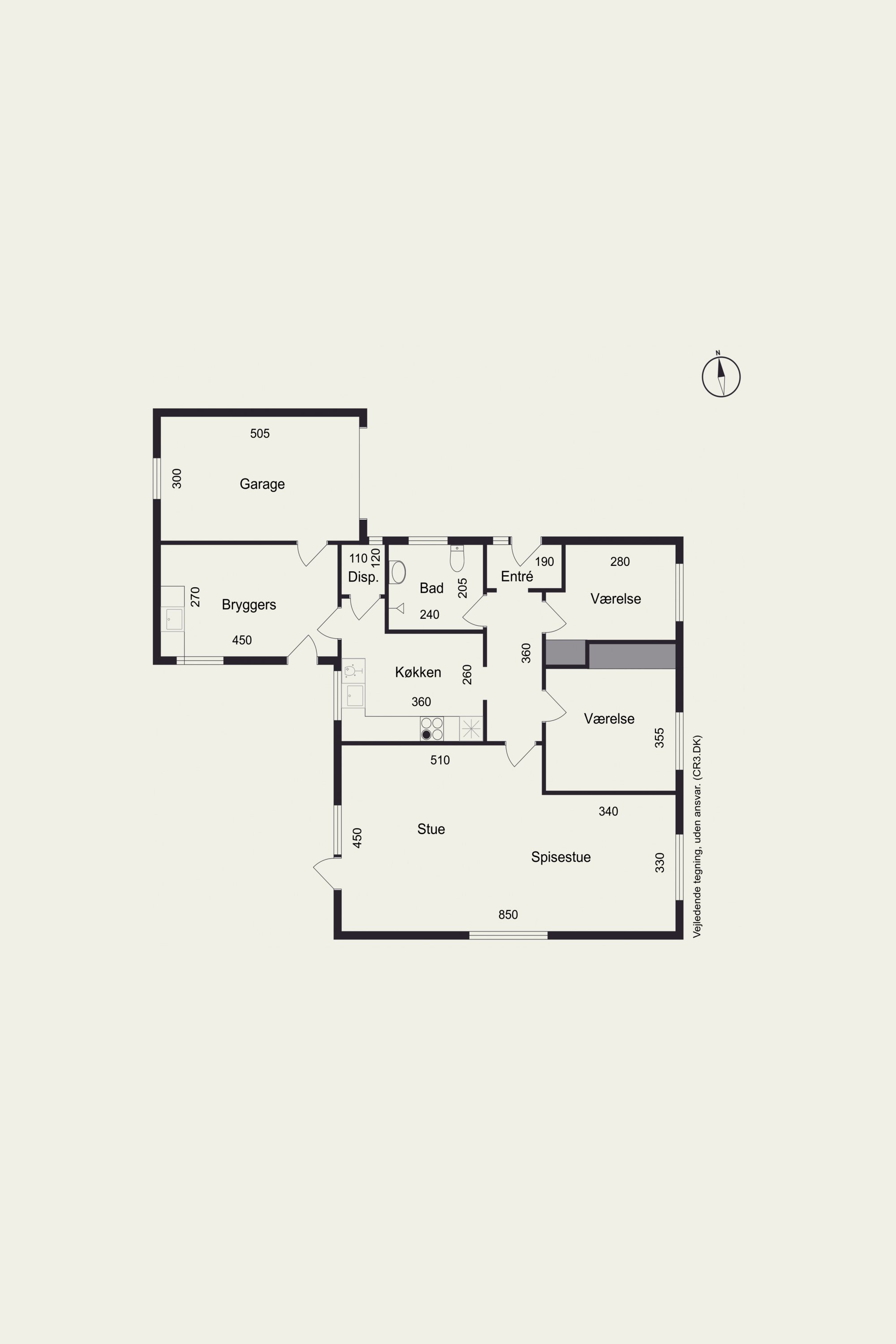 Plantegninger billede af Pilevej 1, 4340 Tølløse