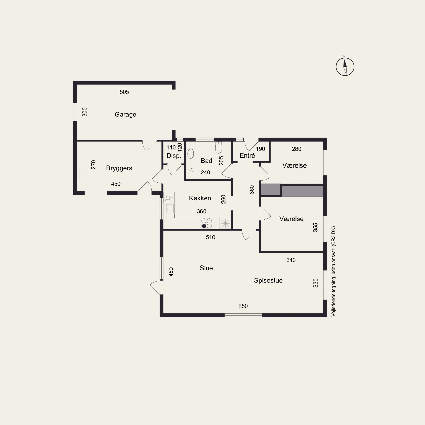 Plantegninger billede af Pilevej 1, 4340 Tølløse