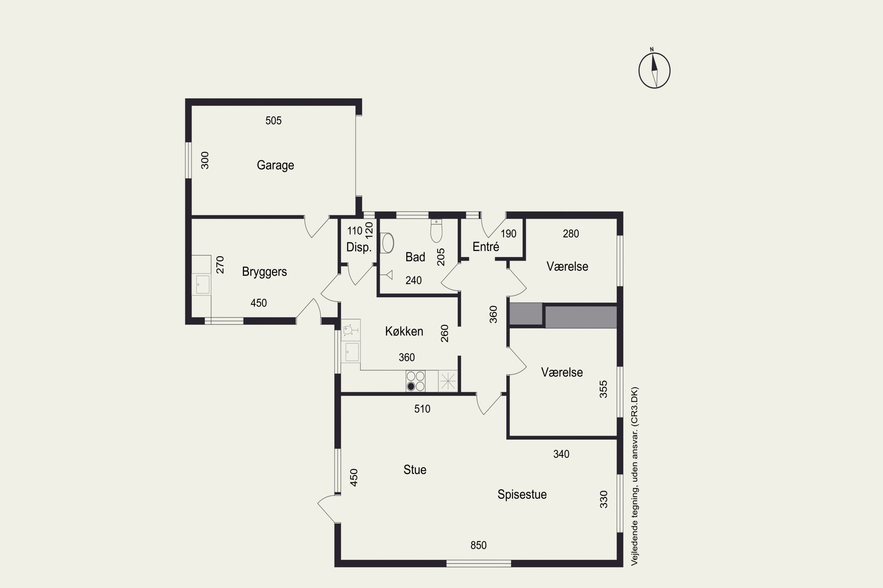 Plantegninger billede af Pilevej 1, 4340 Tølløse