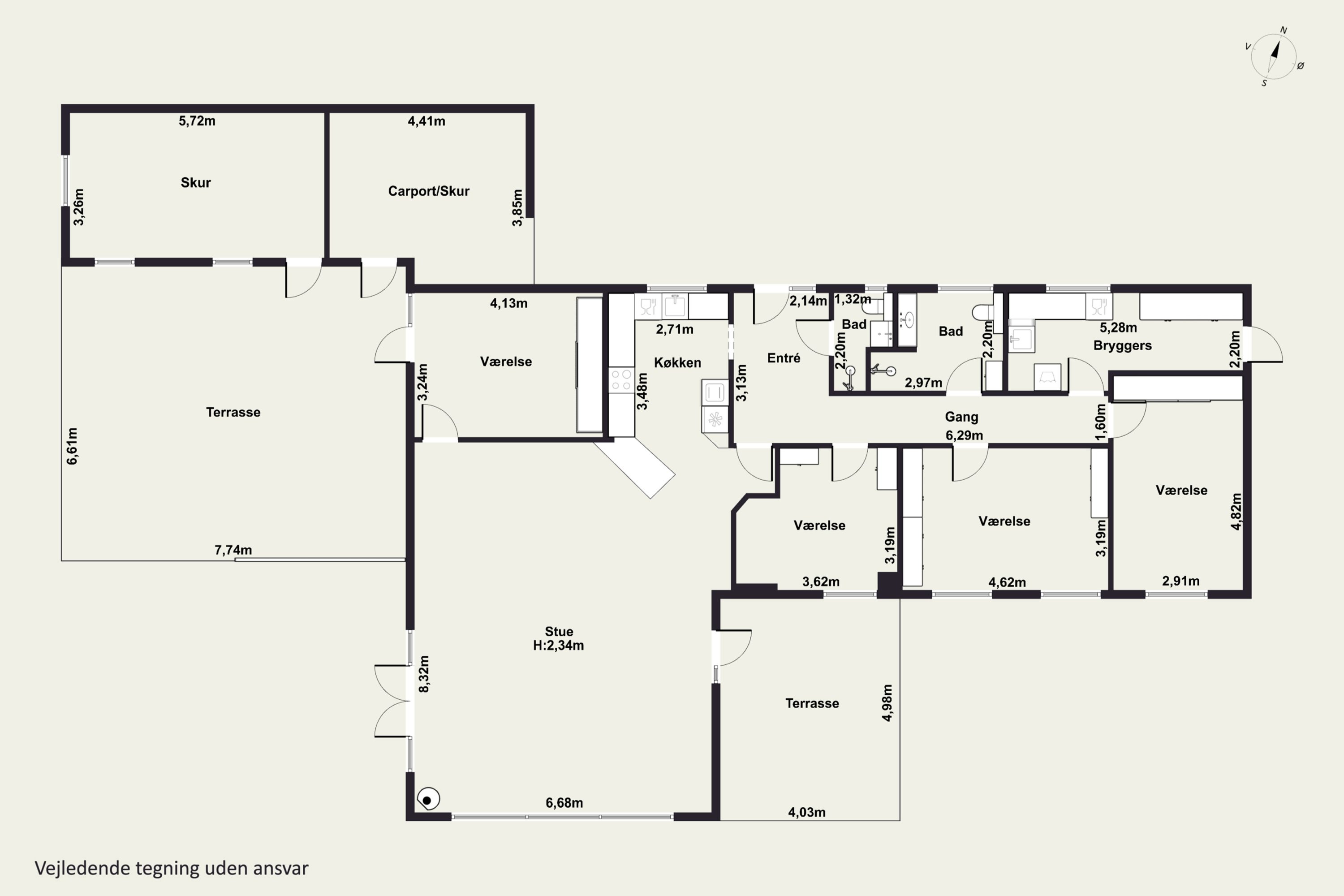 Plantegninger billede af Rolighedsvej 7, 4070 Kirke Hyllinge
