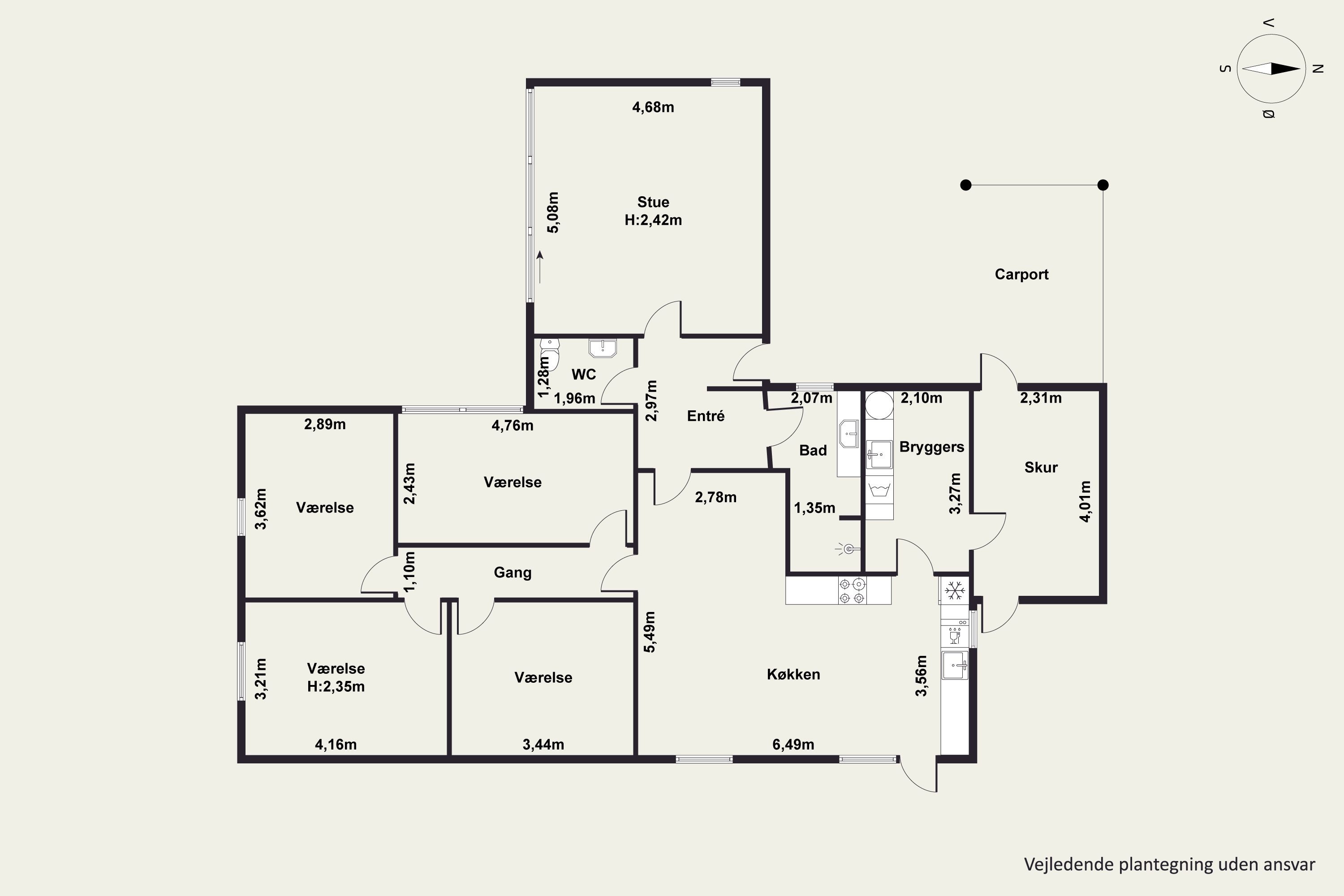Plantegninger billede af Hanstholmvej 18, 8250 Egå