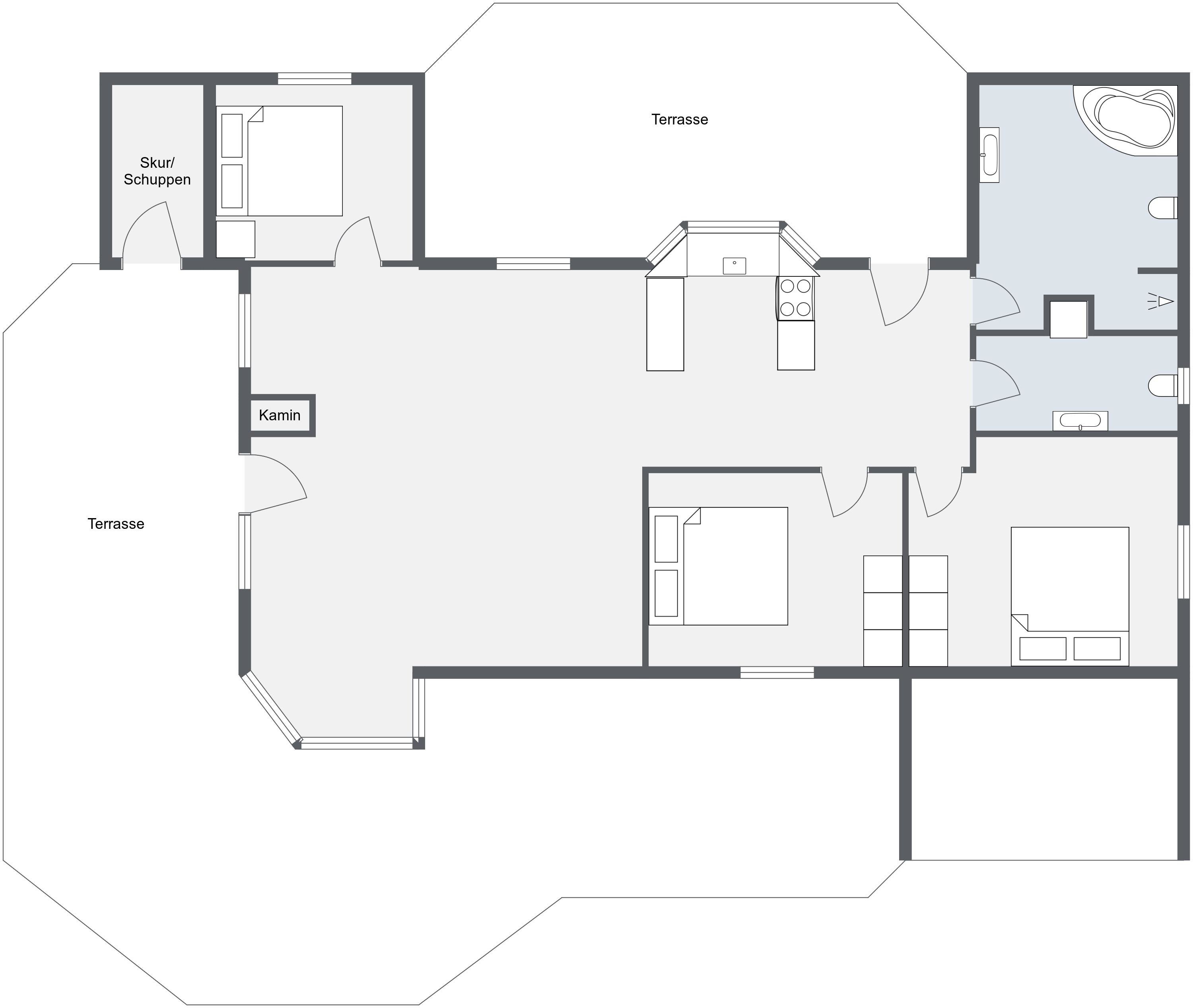 Plantegninger billede af Fyrrealle 13, Lodbj Hede, 6950 Ringkøbing