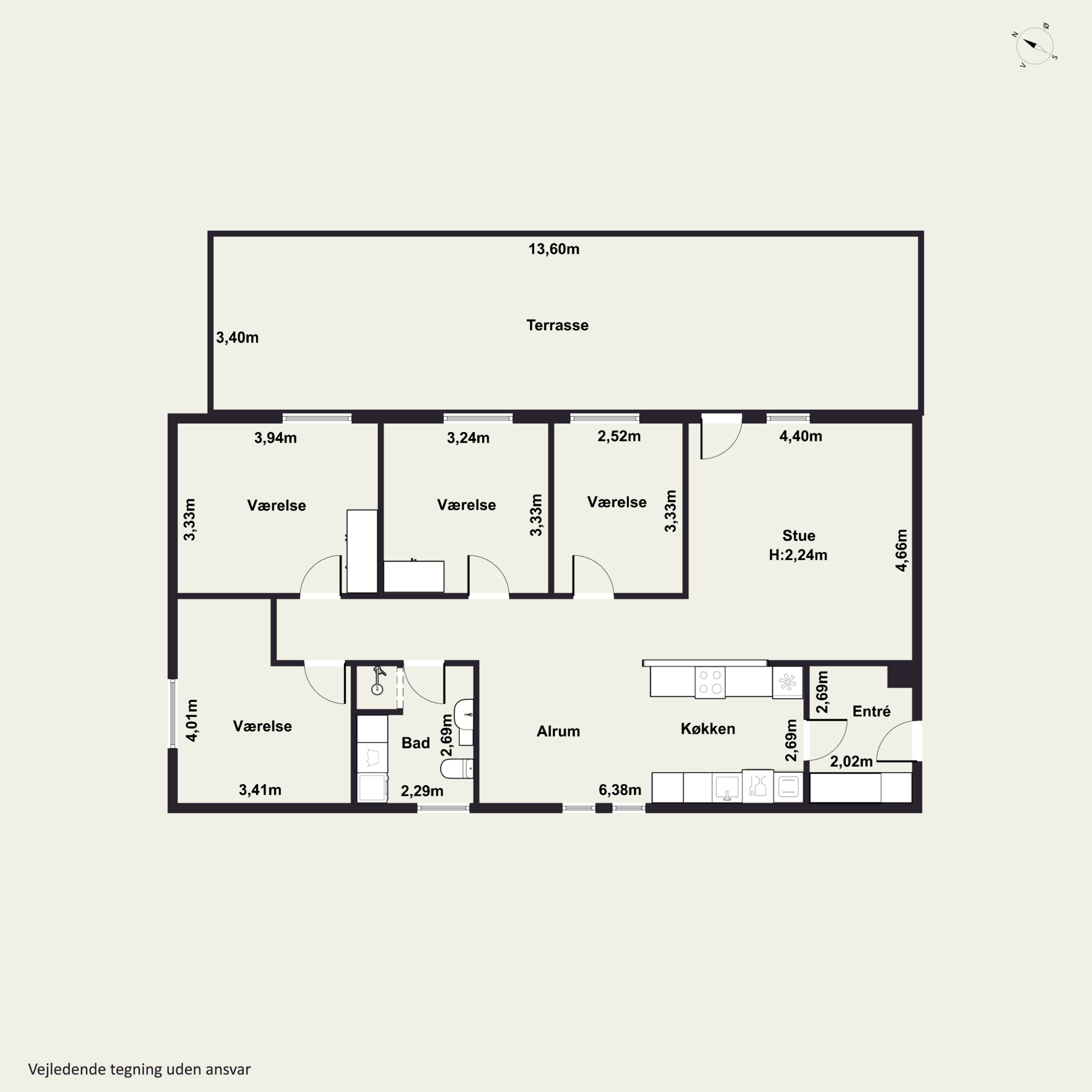 Plantegninger billede af Gl Hirtshalsvej 18B, Vidstrup, 9800 Hjørring