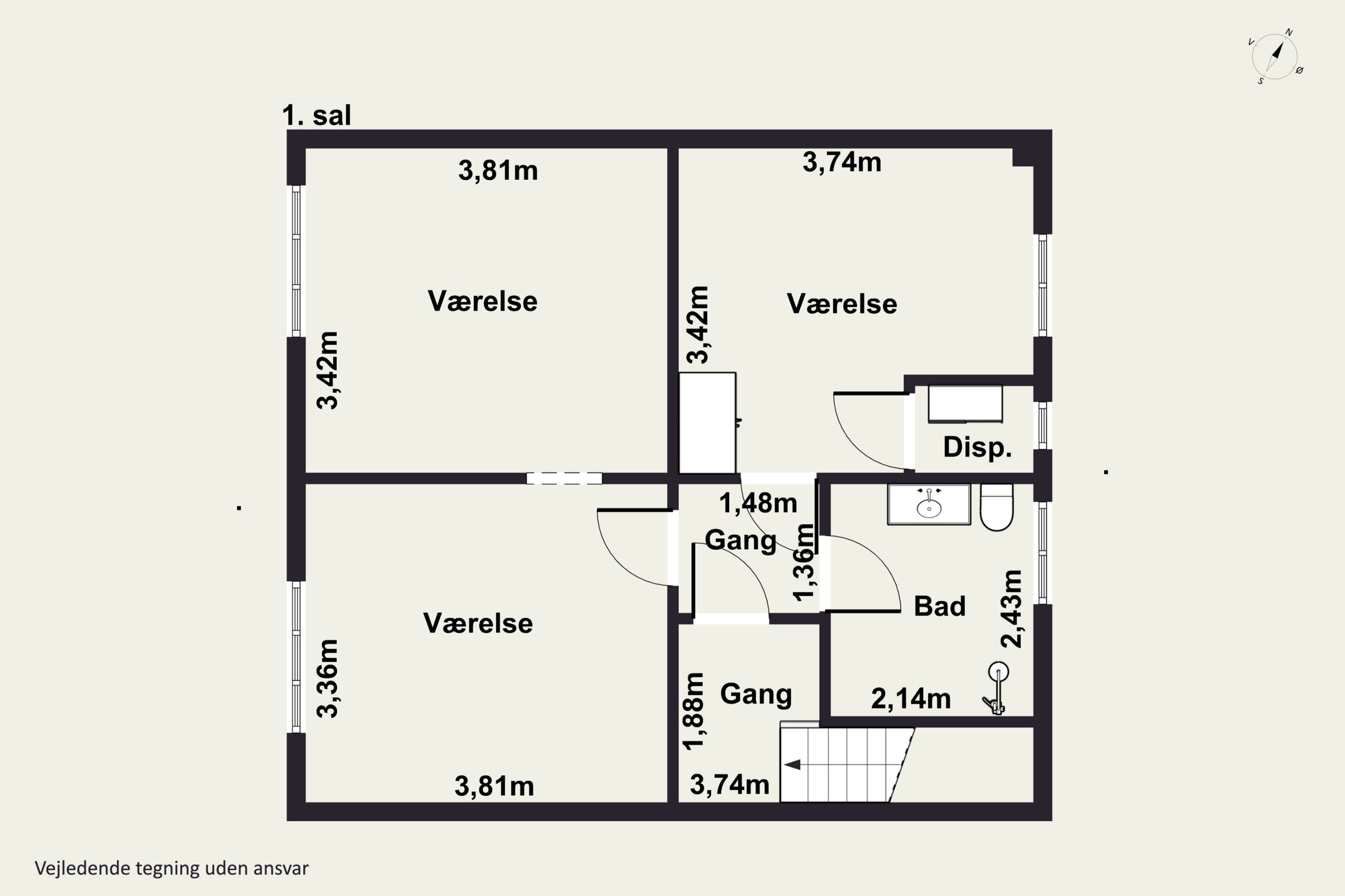 Plantegninger billede af Sct.Knudsgade 6, 4200 Slagelse