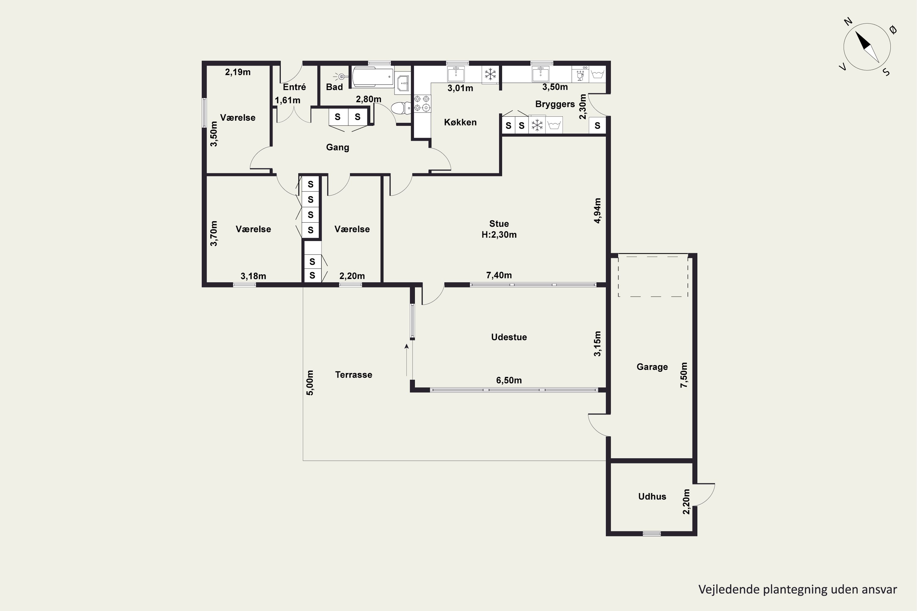 Plantegninger billede af Jens Lunds Vej 11, 9310 Vodskov