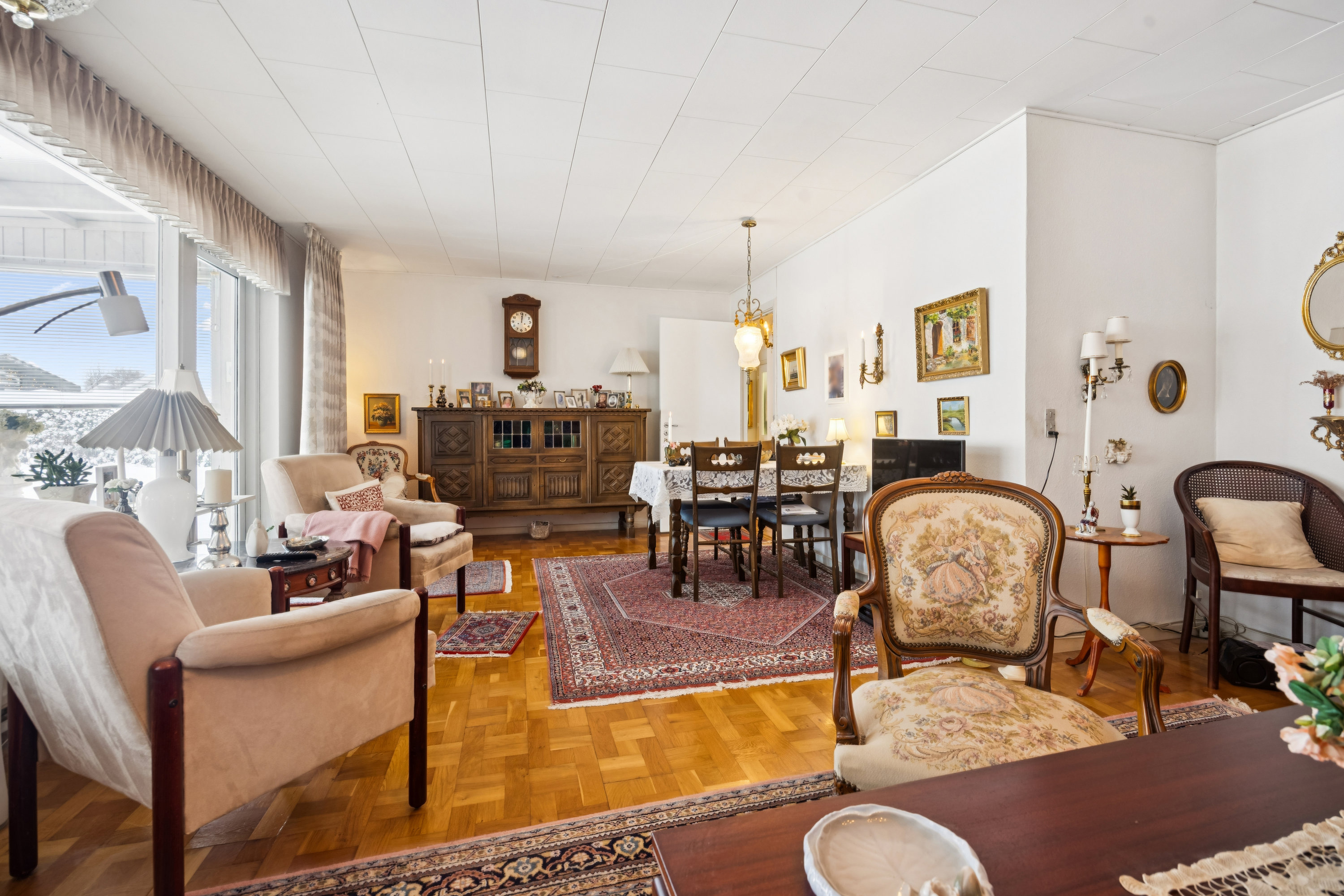 Fremhævet stue billede i fuldskærmstilstand. Billede af Jens Lunds Vej 11, 9310 Vodskov