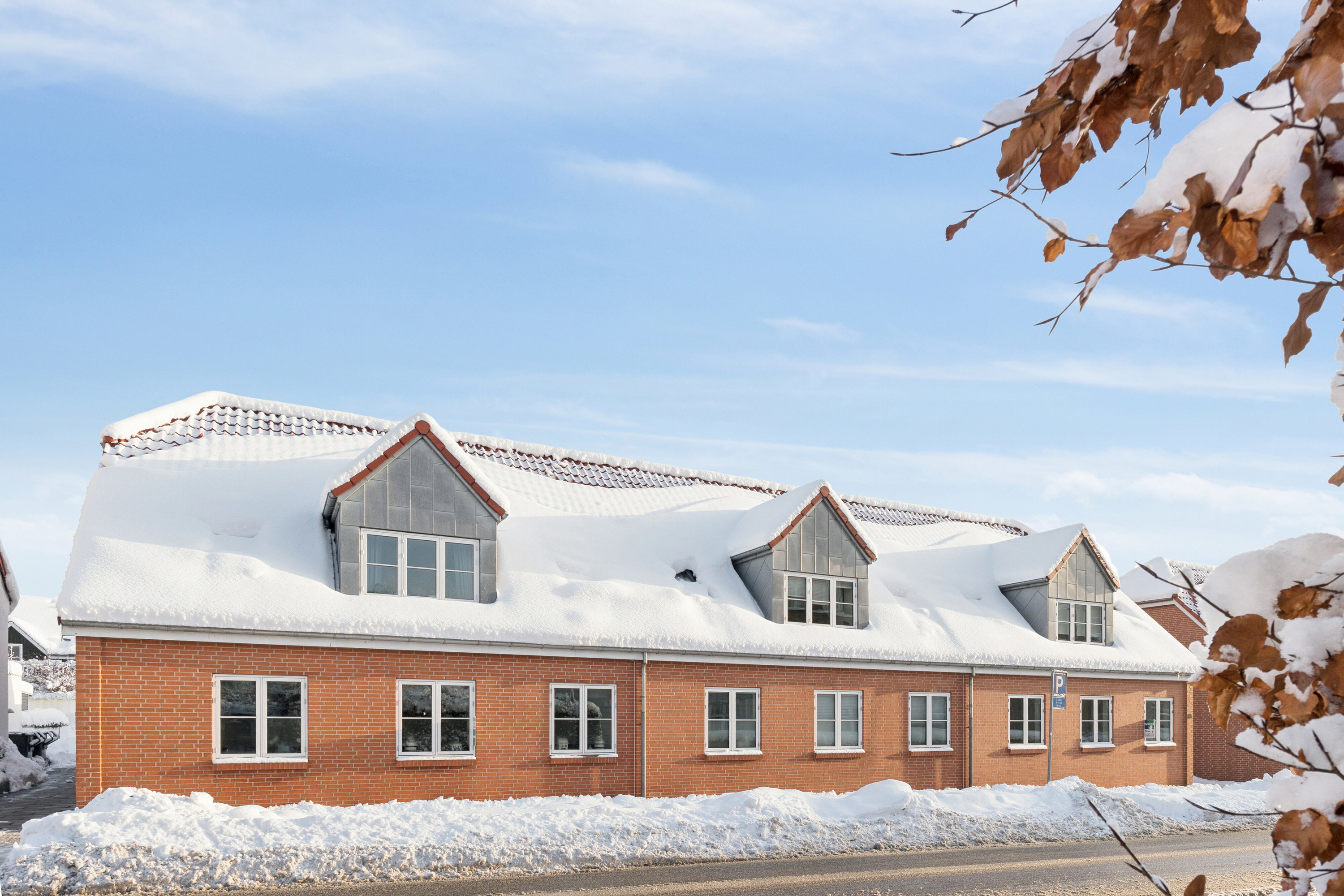 Fremhævet set fra haven billede i fuldskærmstilstand. Billede af Dronningensgade 23C, 9800 Hjørring