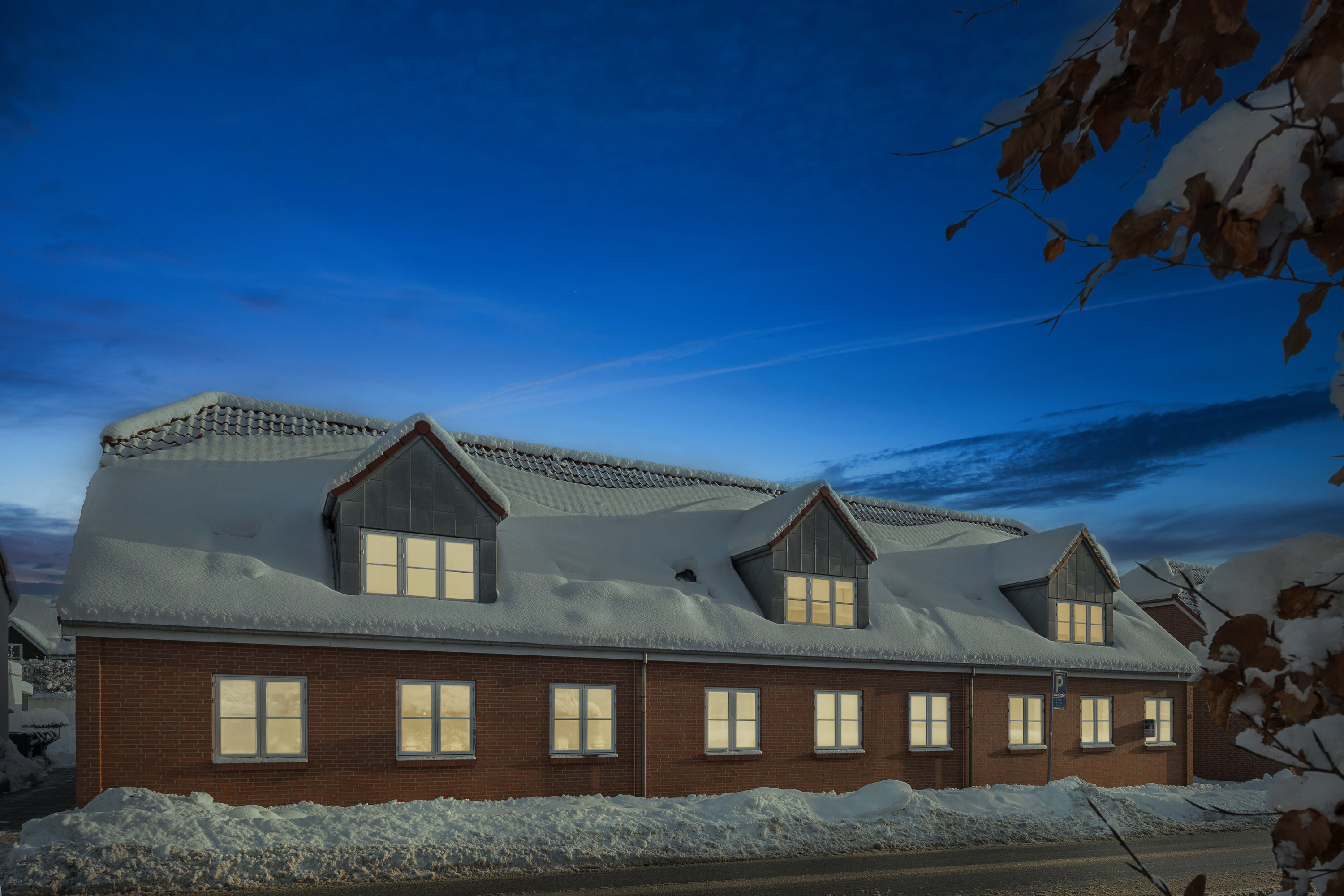 Fremhævet set fra haven billede i fuldskærmstilstand. Billede af Dronningensgade 23C, 9800 Hjørring