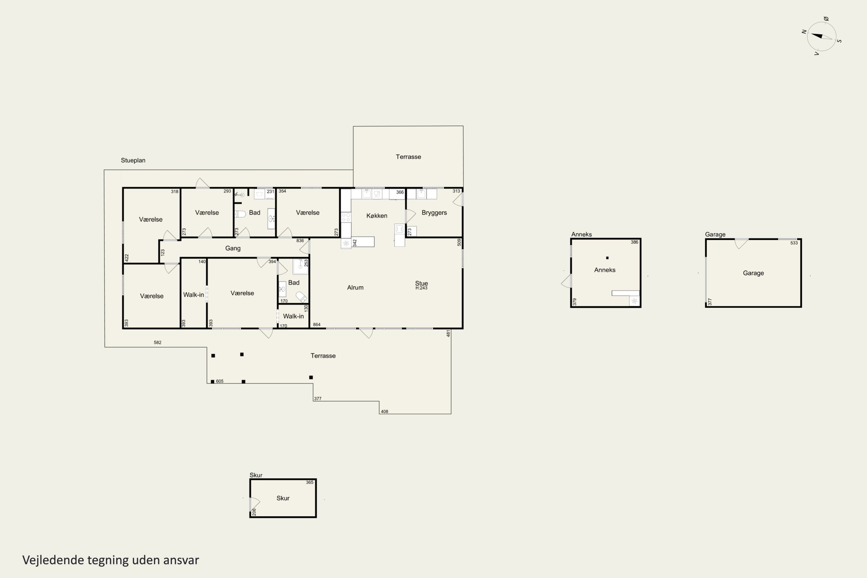 Plantegninger billede af Elmevej 15, Salten, 8653 Them