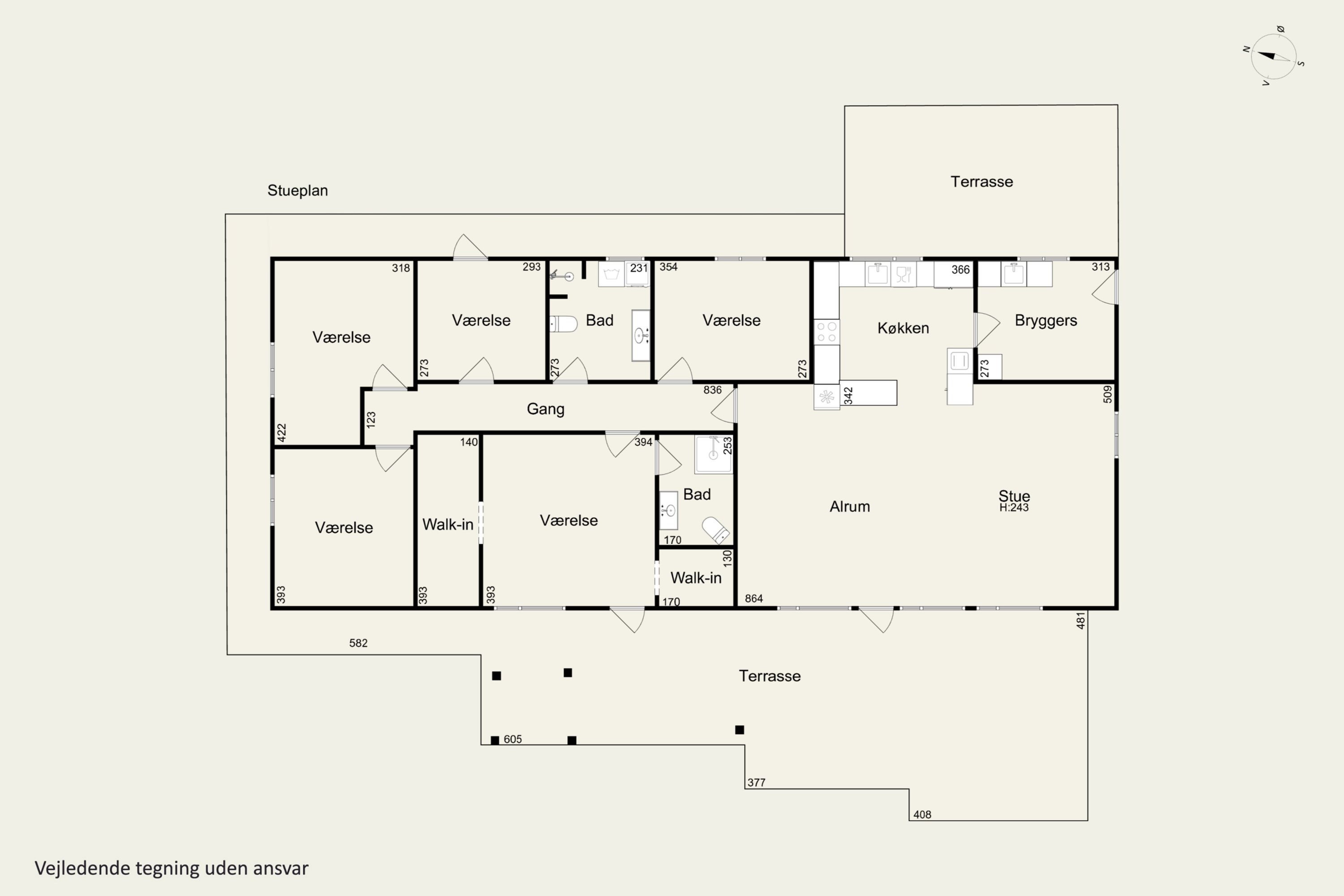Plantegninger billede af Elmevej 15, Salten, 8653 Them