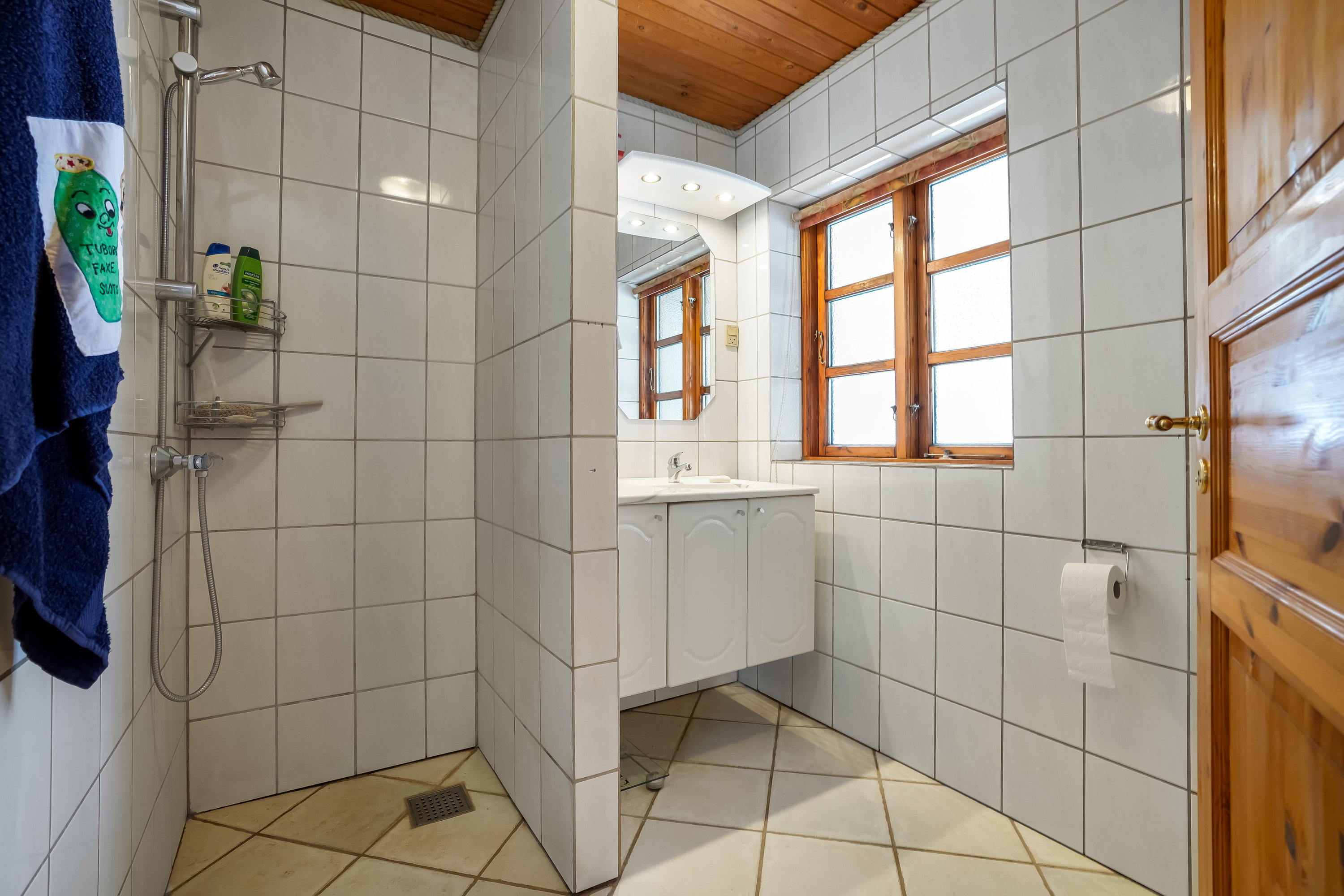 Fremhævet badeværelse billede i fuldskærmstilstand. Billede af Davdingvej 17, Davding, 8740 Brædstrup