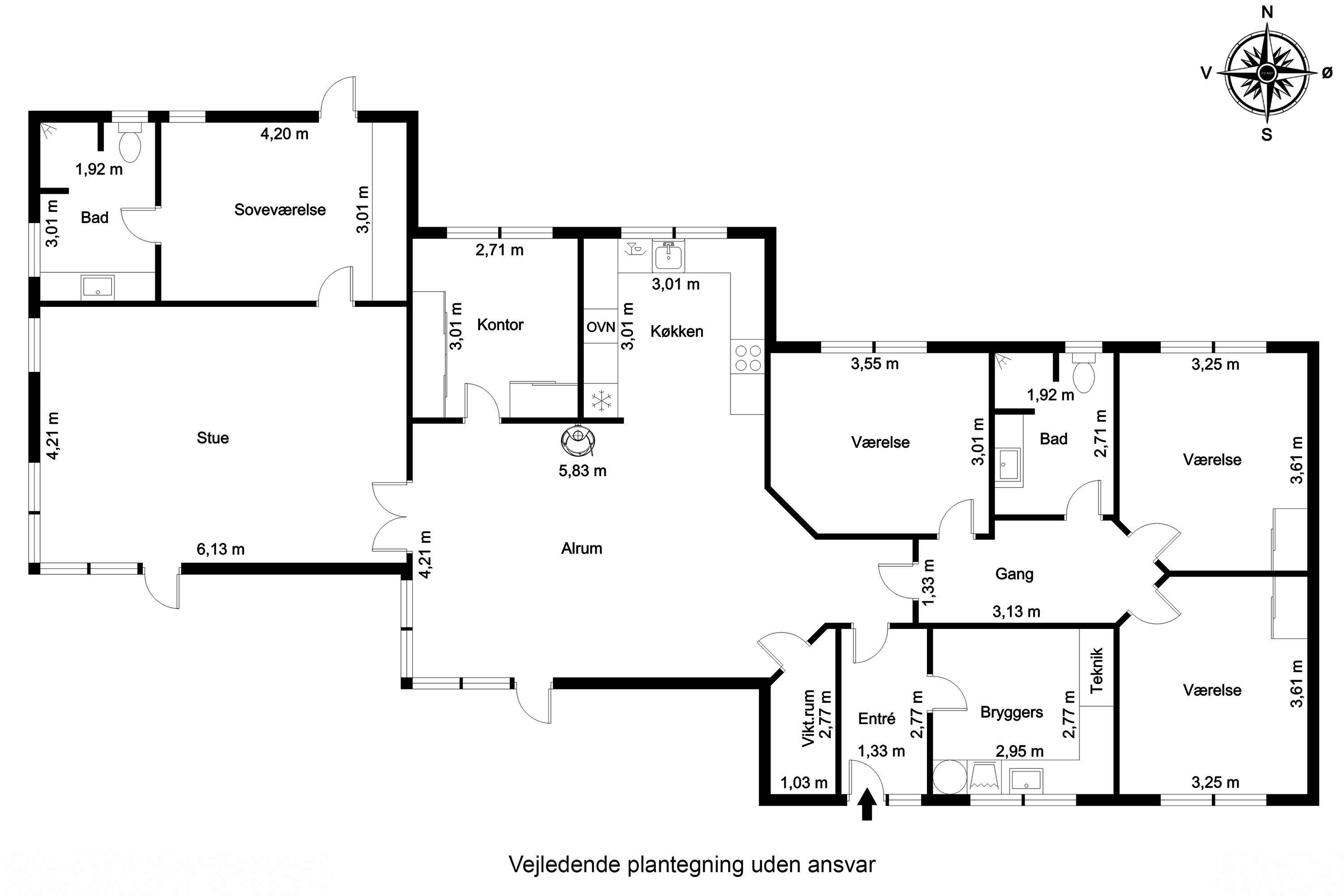 Plantegninger billede af Guldager 2, Ølholm, 7160 Tørring