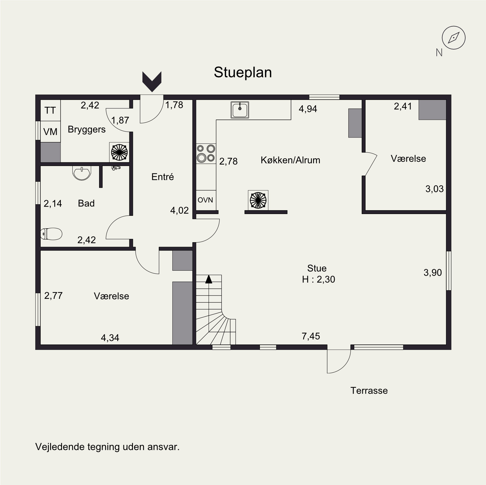 Plantegninger billede af Hovmarksvej 102, 8700 Horsens
