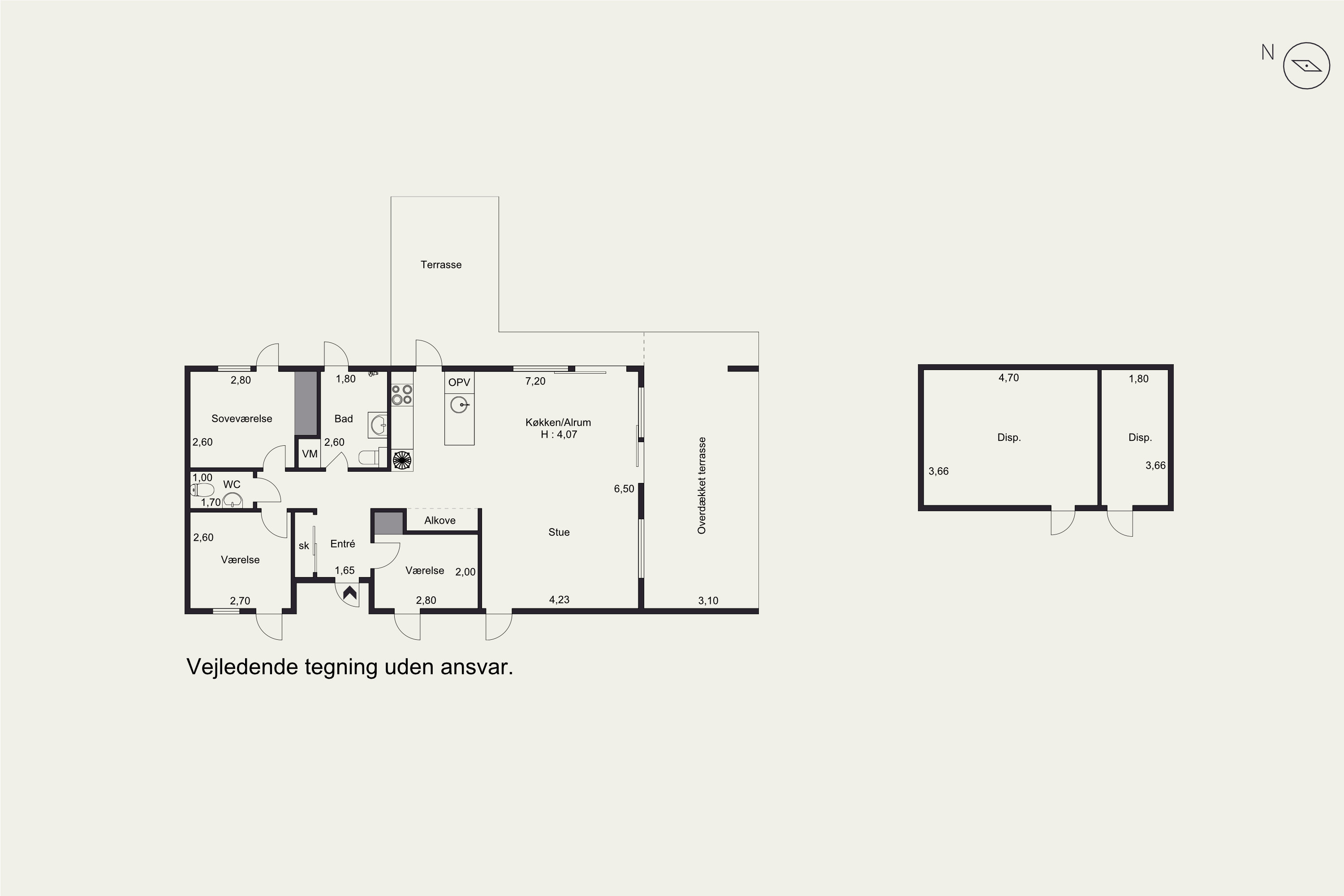 Plantegninger billede af Kystvejen 102, Rude Strand, 8300 Odder