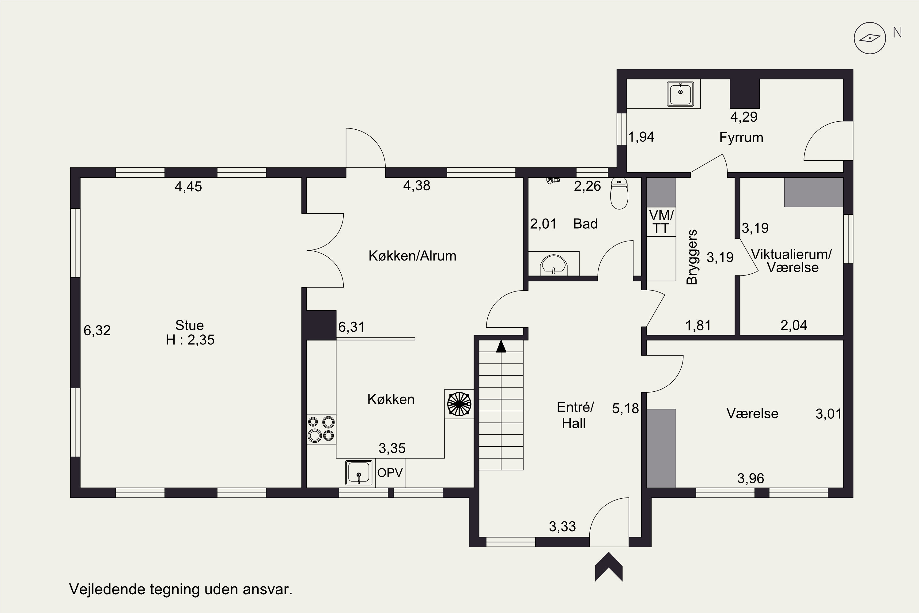 Plantegninger billede af Rødevej 4, Humlum, 7600 Struer