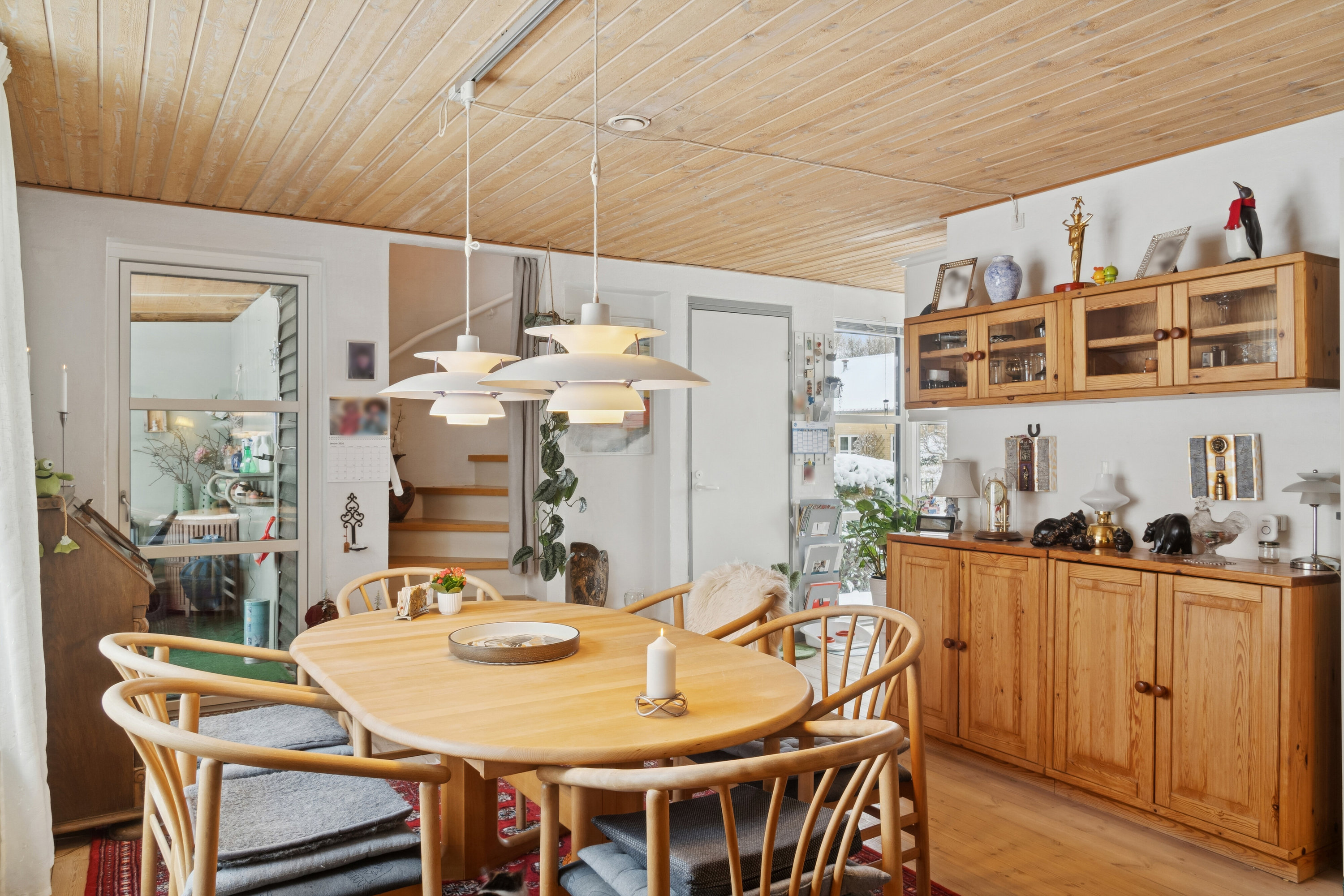 Fremhævet spisestue billede i fuldskærmstilstand. Billede af Møllegårdsvej 51B, 8600 Silkeborg