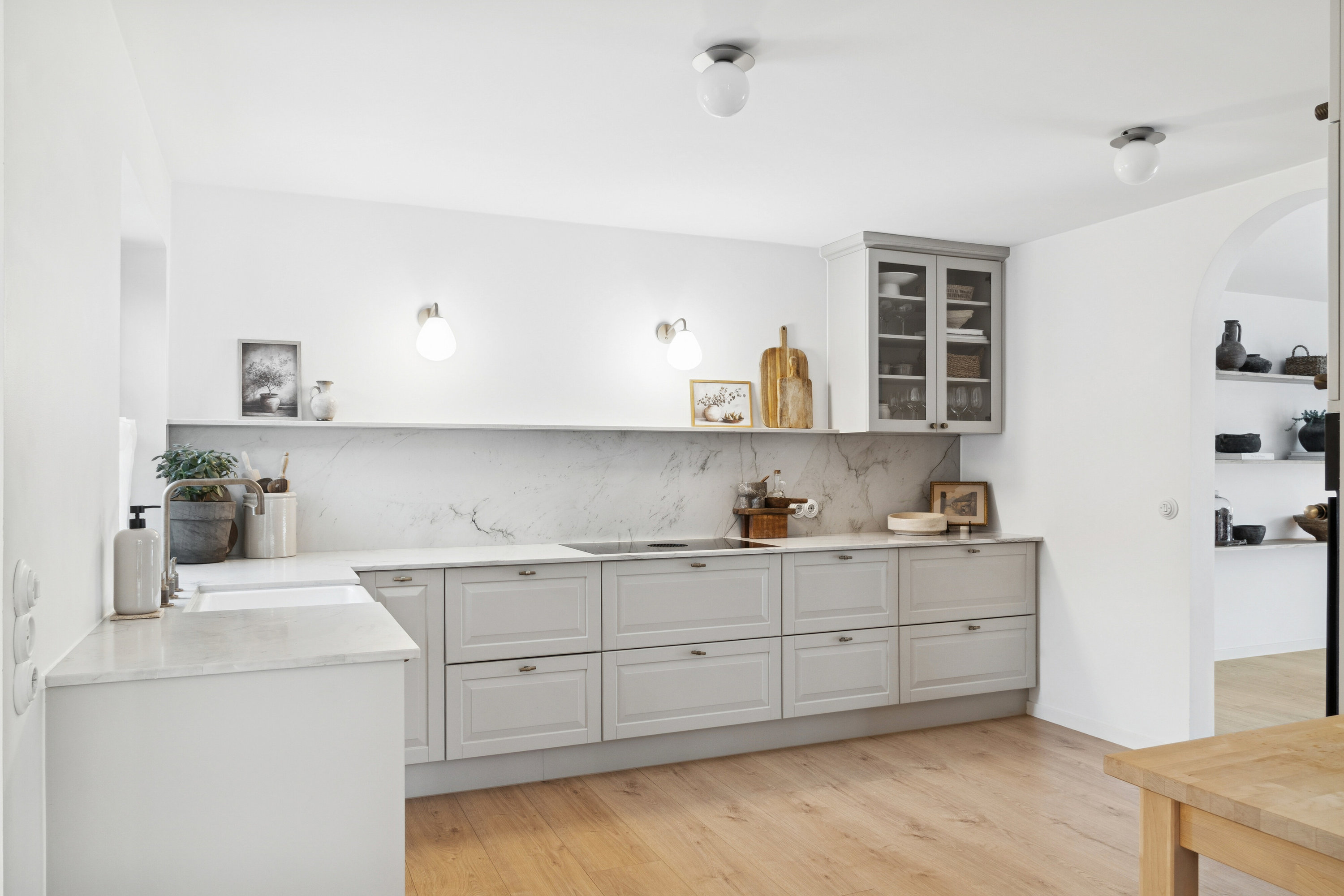 Fremhævet køkken billede i fuldskærmstilstand. Billede af Kærvænget 17, 8310 Tranbjerg J