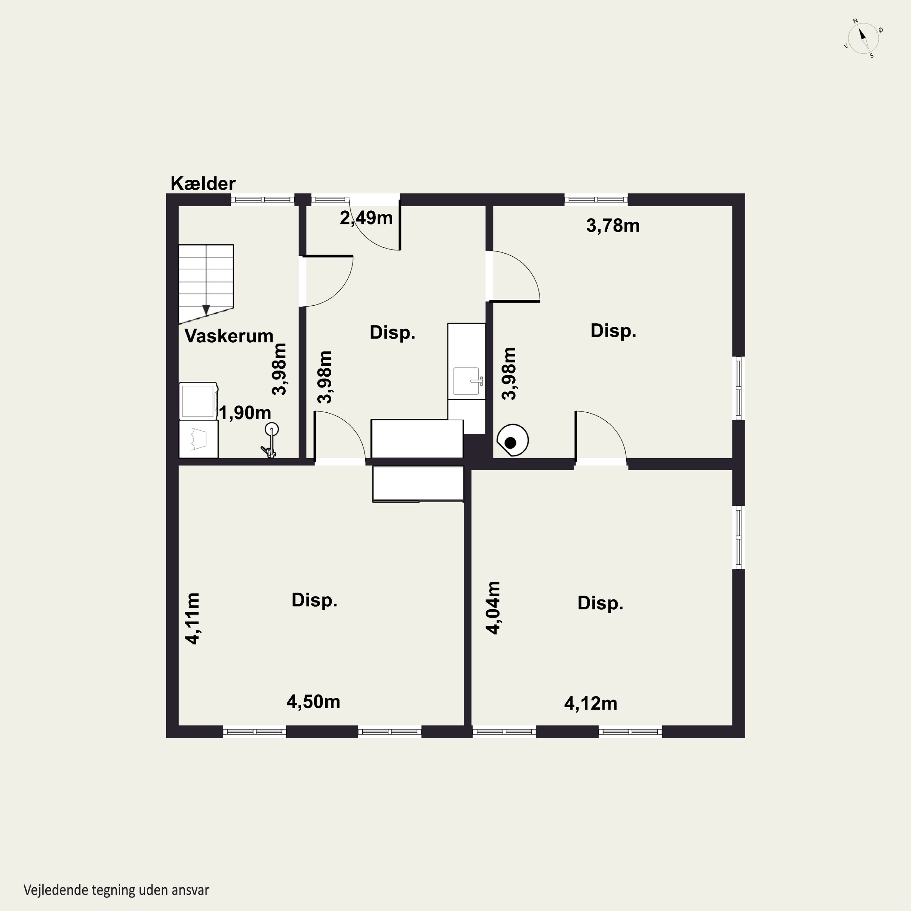 Plantegninger billede af Nymarksvej 22, 5800 Nyborg