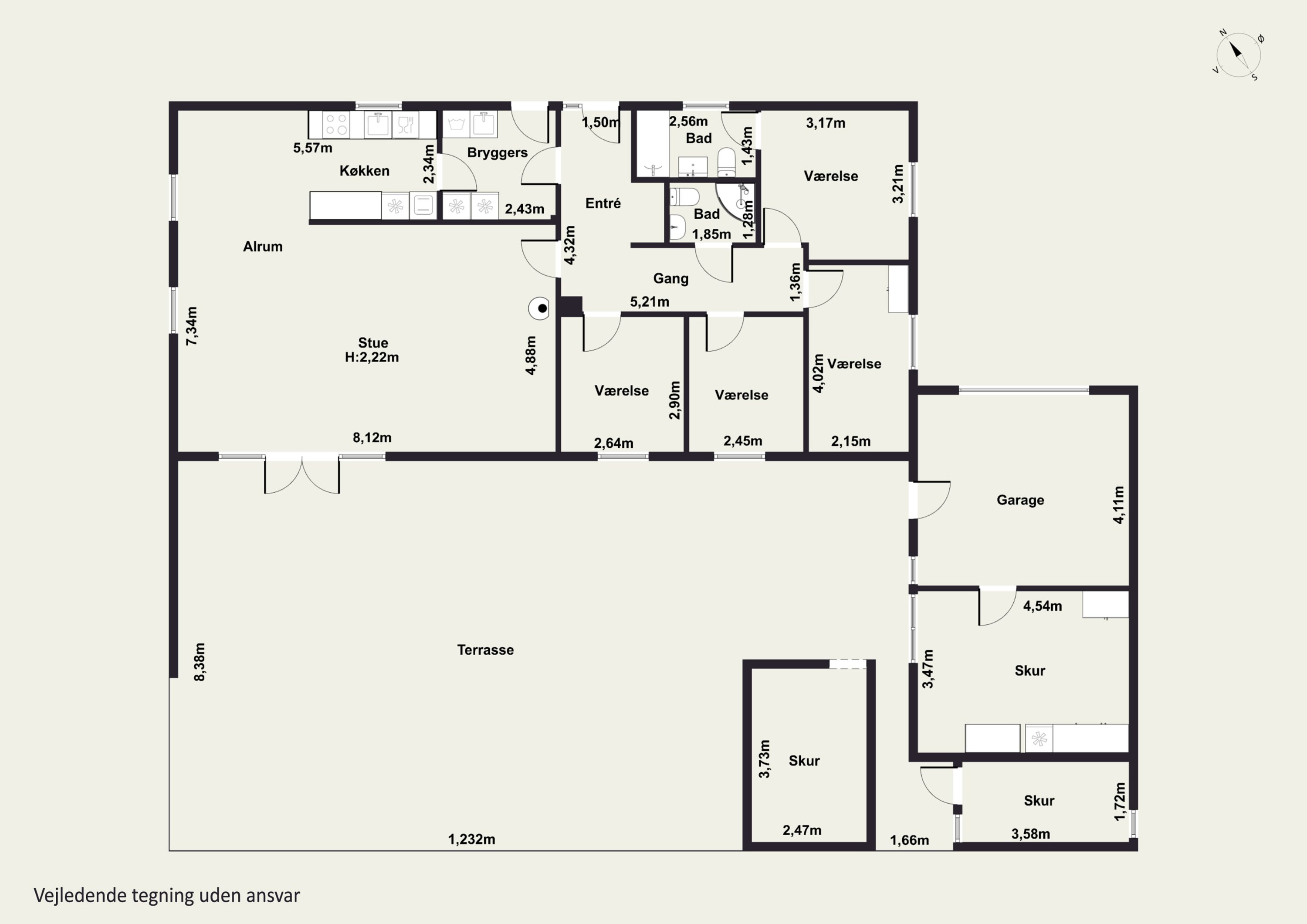 Plantegninger billede af Fasanvej 15, Viemose, 4771 Kalvehave