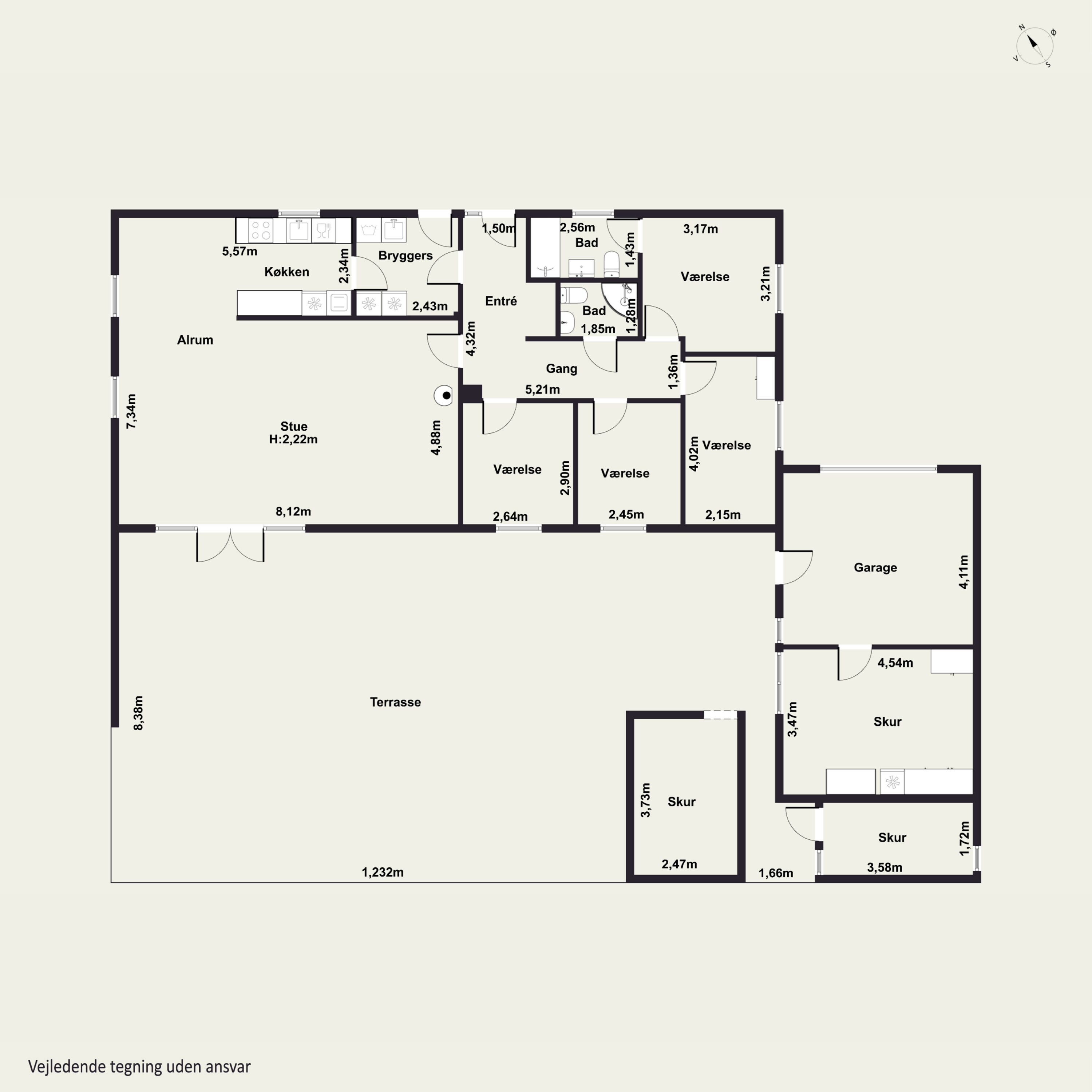 Plantegninger billede af Fasanvej 15, Viemose, 4771 Kalvehave