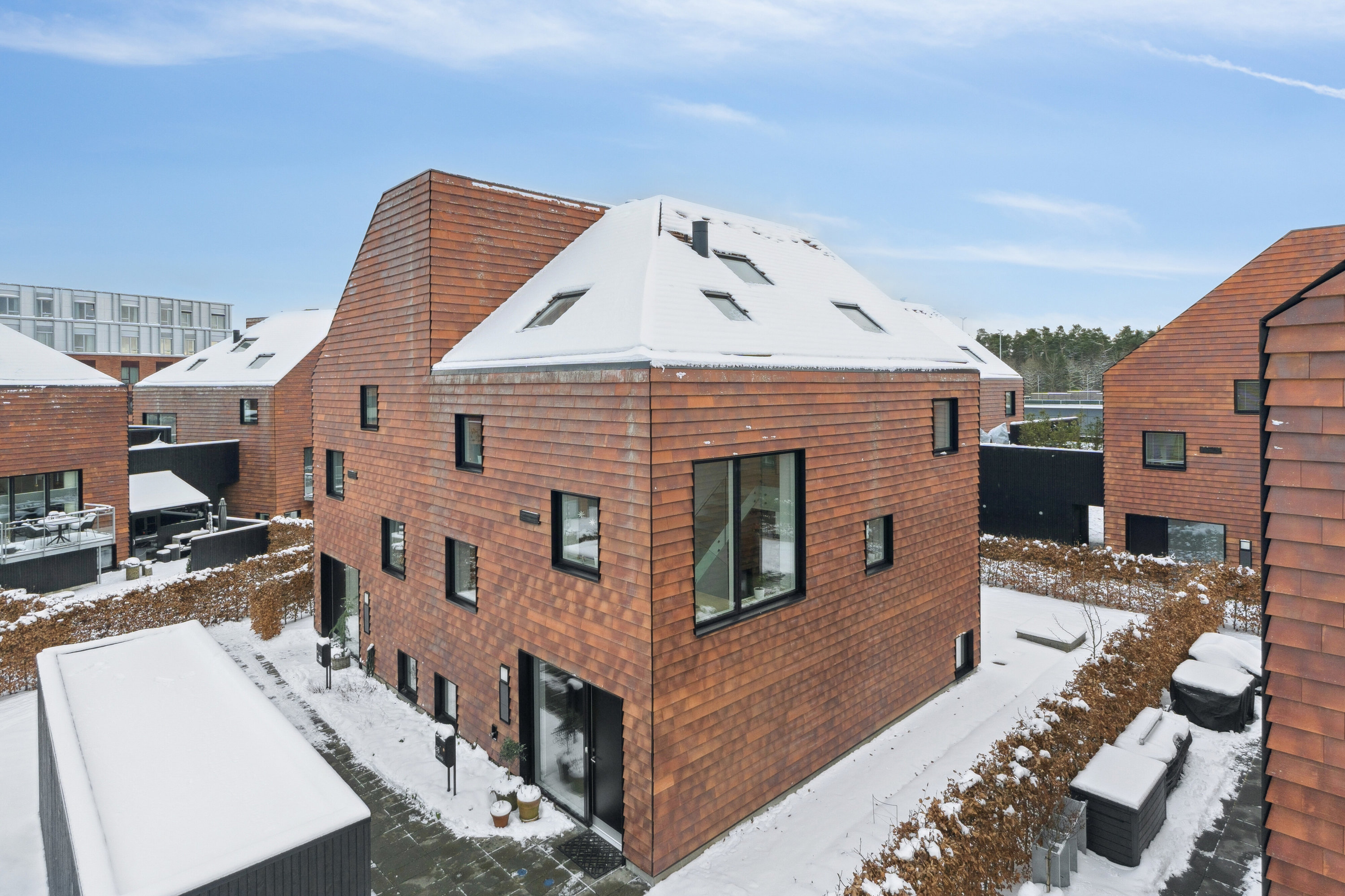 Villa: Luftfoto på Thors Have 38, 8600 Silkeborg