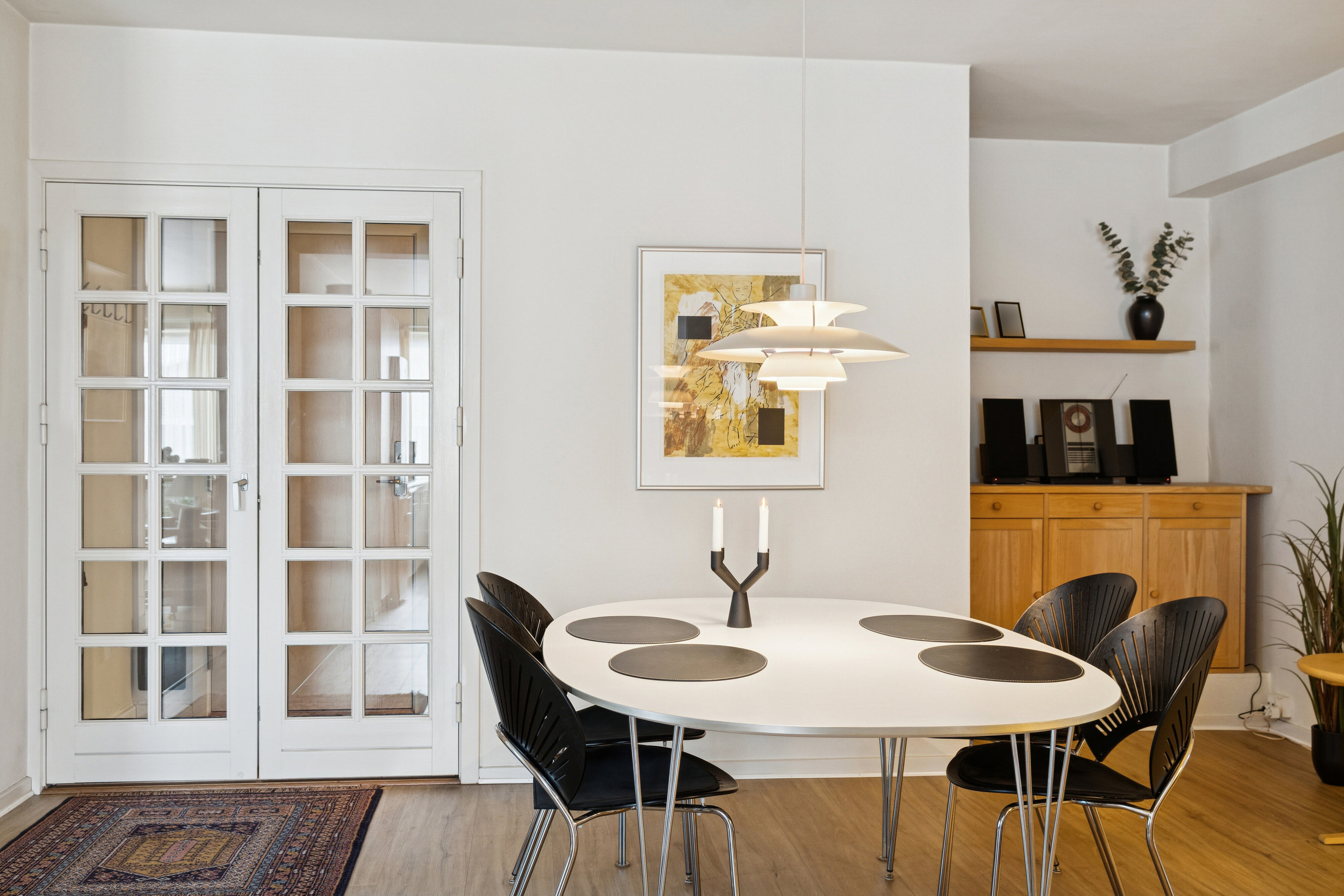 Fremhævet spisestue billede i fuldskærmstilstand. Billede af Strøget 28, 1. tv., 7430 Ikast