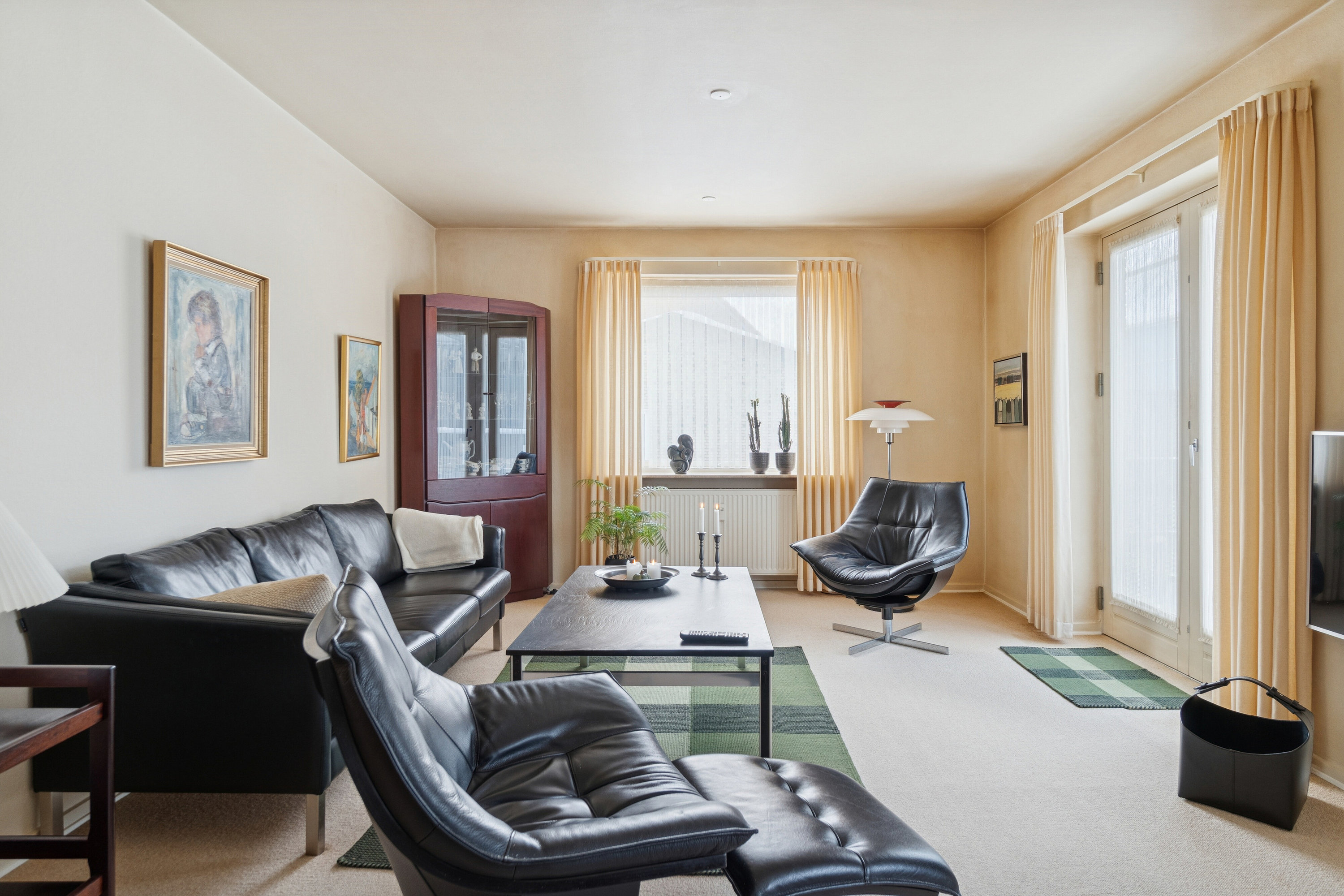 Fremhævet stue billede i fuldskærmstilstand. Billede af Strøget 28, 1. tv., 7430 Ikast